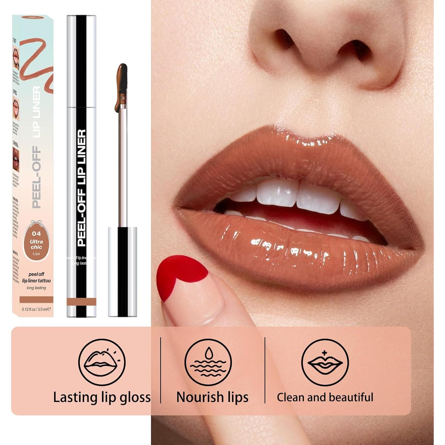 Tinte de Labios Peel Off 2-en-1 Rosa - Larga Duración