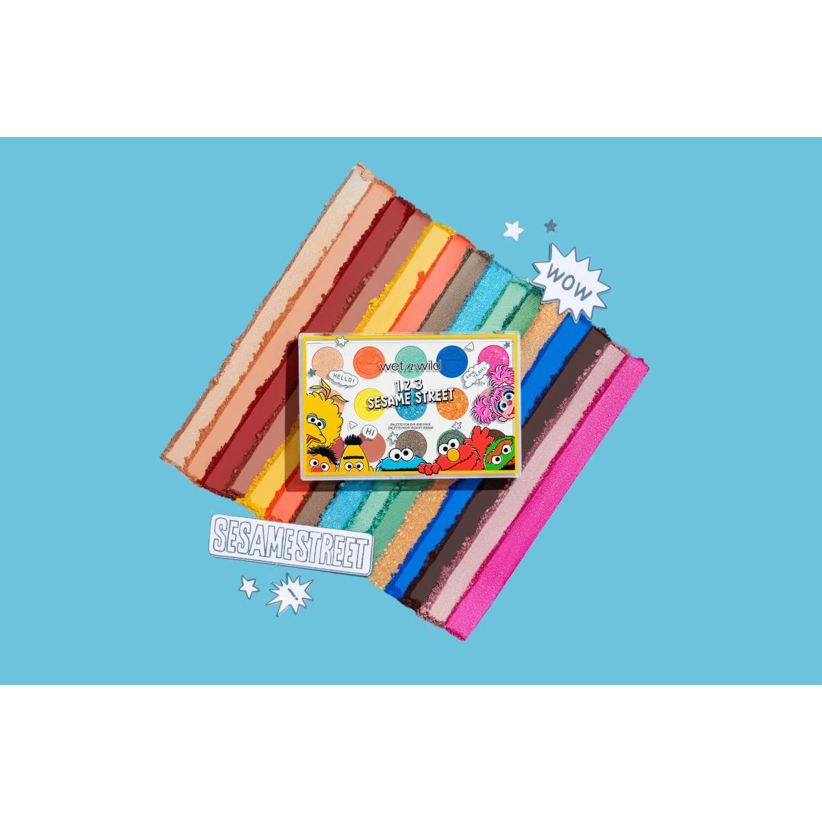 Paleta de Ojos y Rostro Wet n Wild Calle Sésamo 15 Tonos