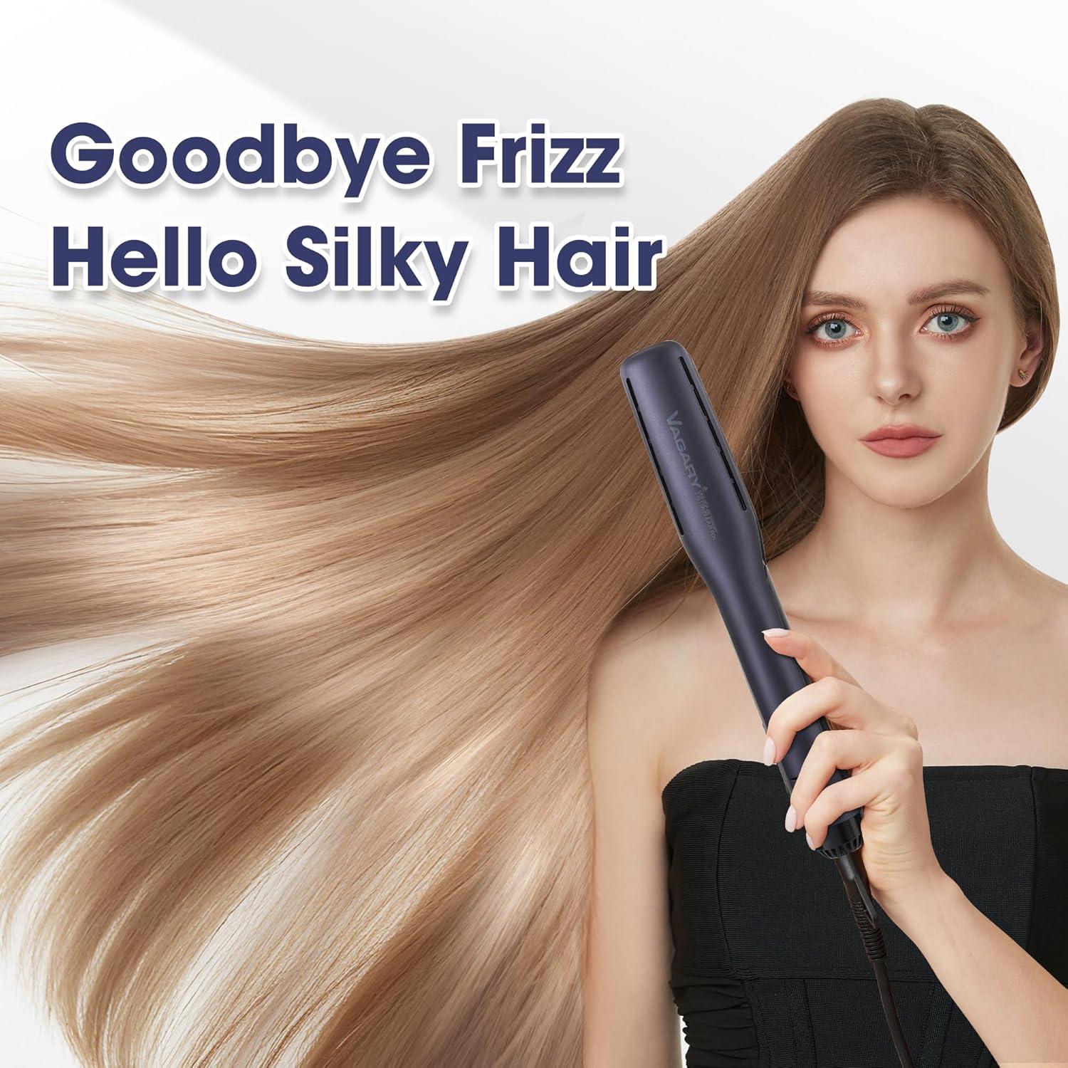 Plancha de Pelo VAGARY 2 en 1 con Aire, 3 Temperaturas