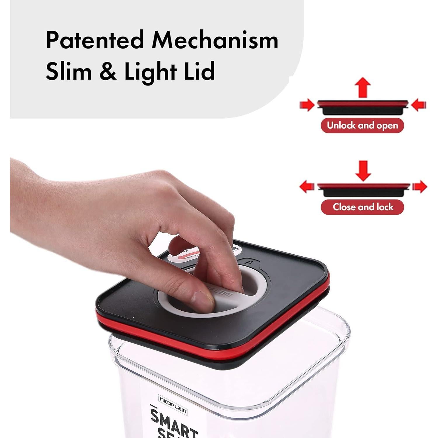 Contenedor de Alimentos Neoflam 4 Piezas 1.4L Hermético