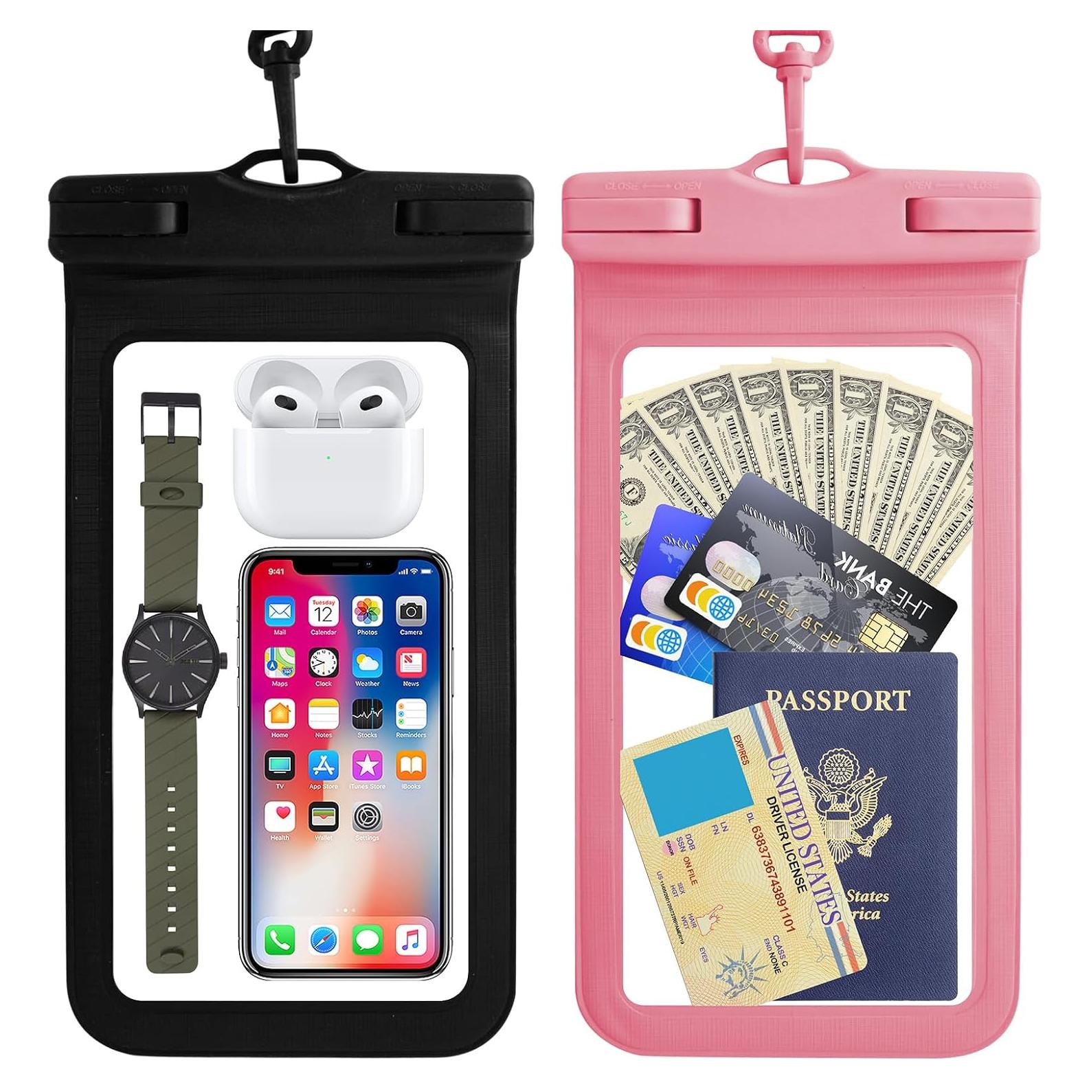 Paquete de 2 Fundas Impermeables Shapenwin 18.29 cm IPX8