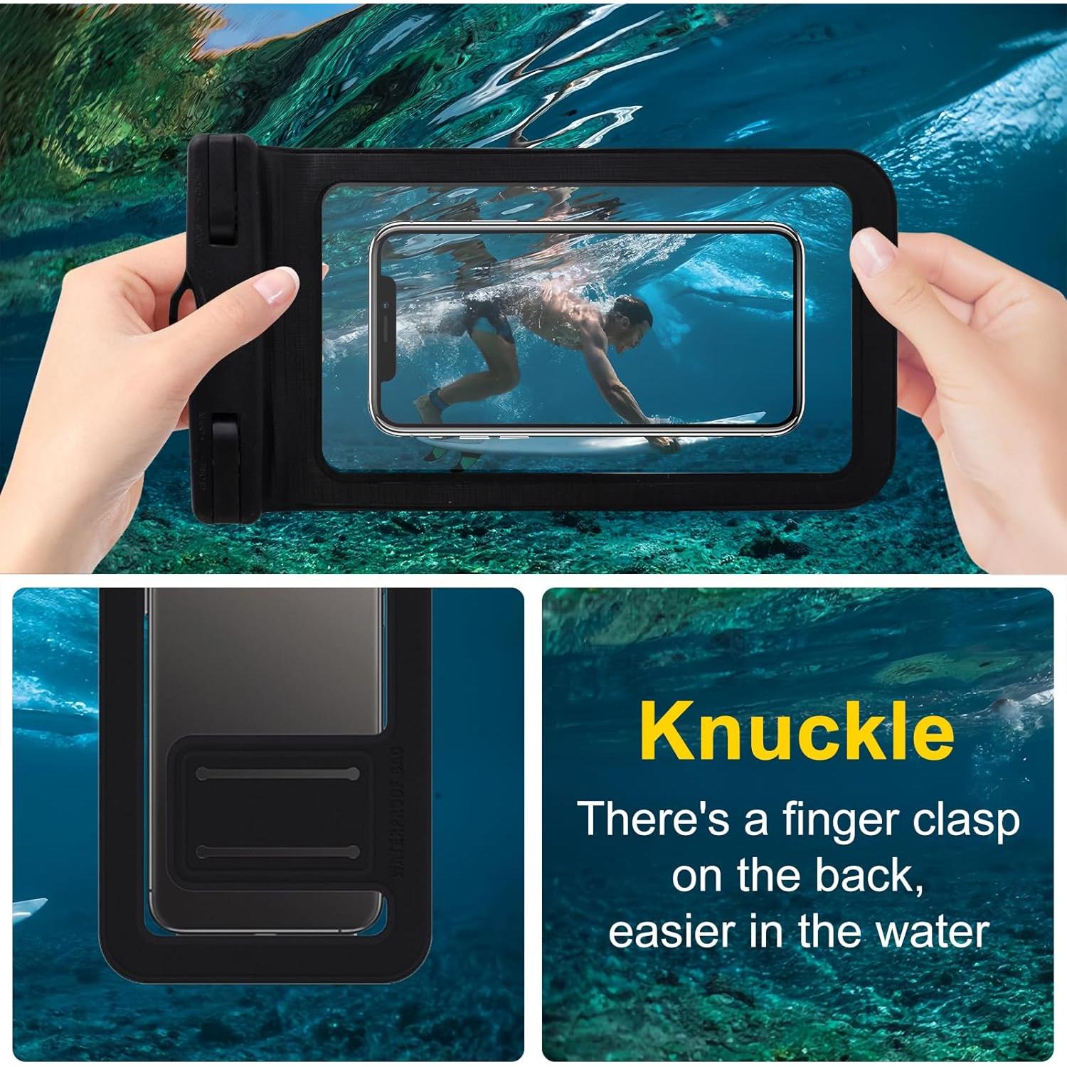 Paquete de 2 Fundas Impermeables Shapenwin 18.29 cm IPX8