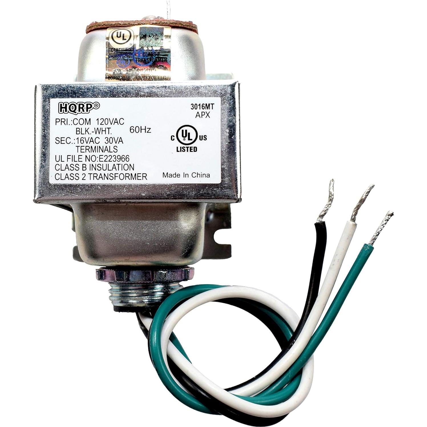 Transformador HQRP 16V 30VA para Timbres de Puerta Nest y Ring