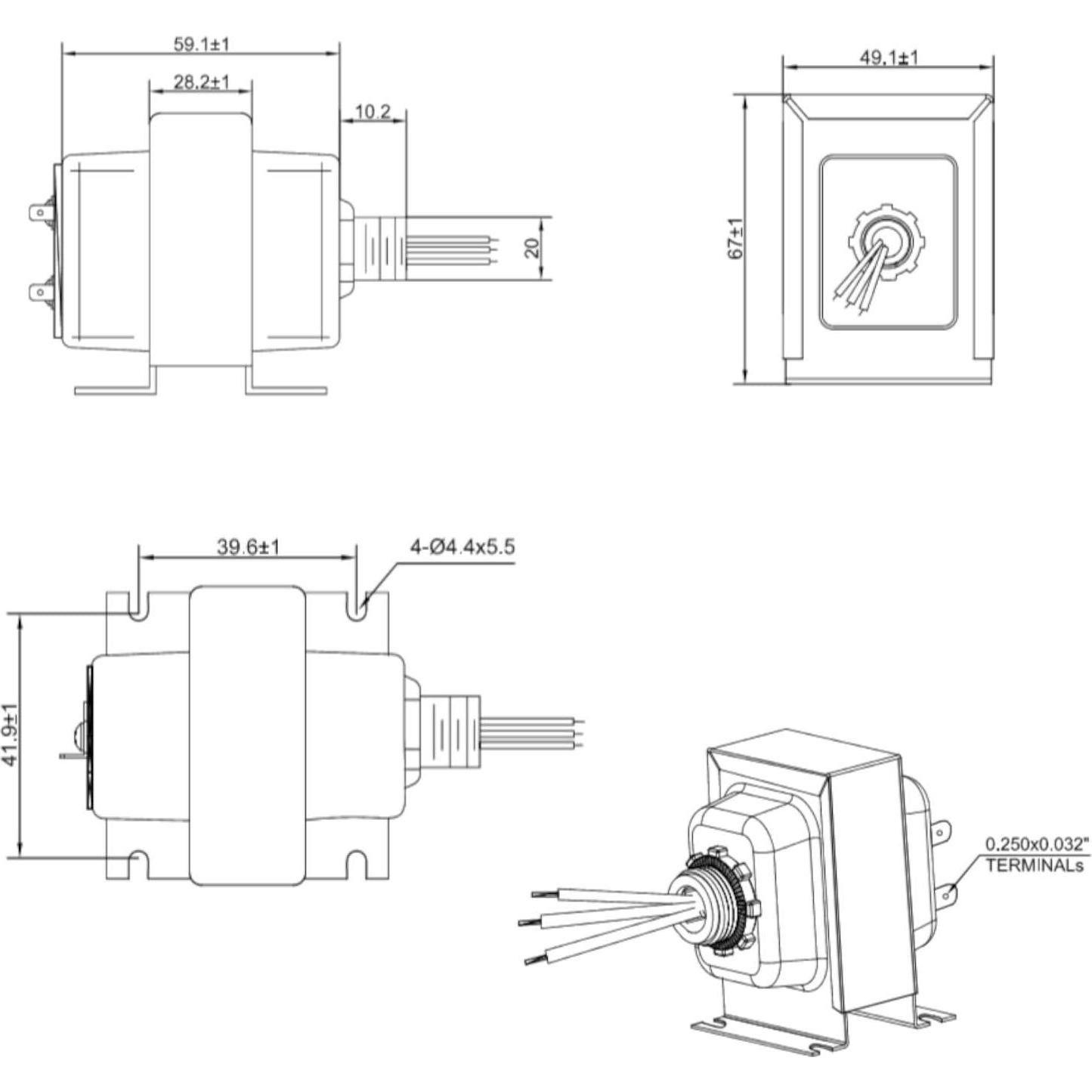 Transformador HQRP 16V 30VA para Timbres de Puerta Nest y Ring