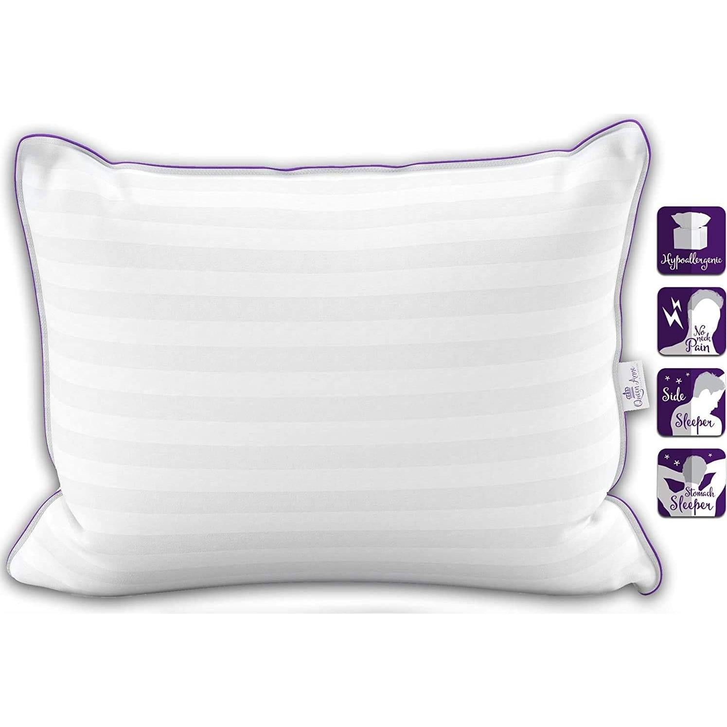 Almohadas Queen Anne Estándar (Paquete de 2) Hipoalergénicas