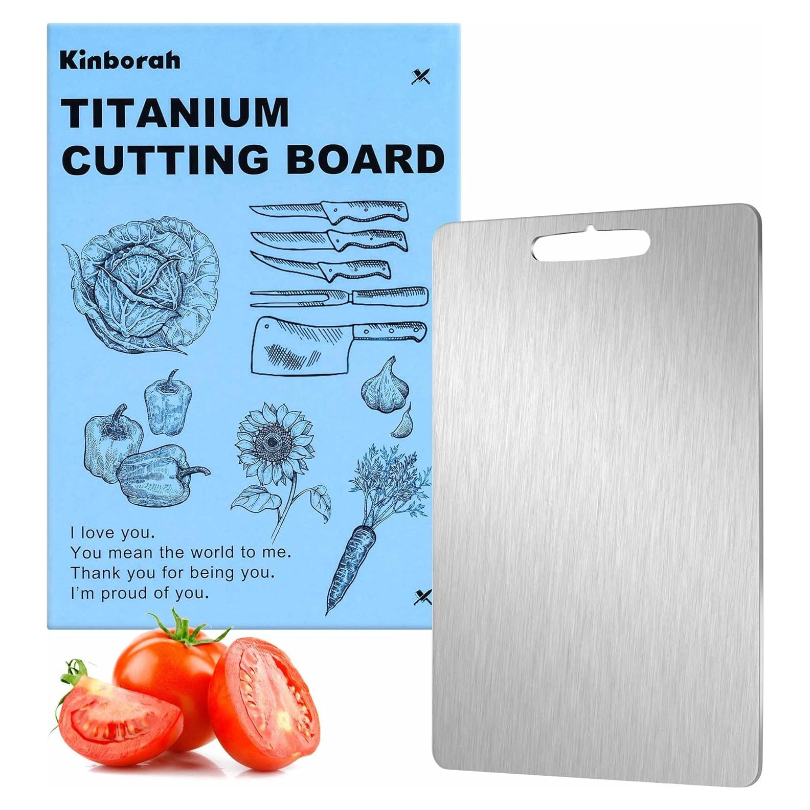 Tabla de Cortar de Titanio Kinborah 33.8x22.9cm Doble Cara