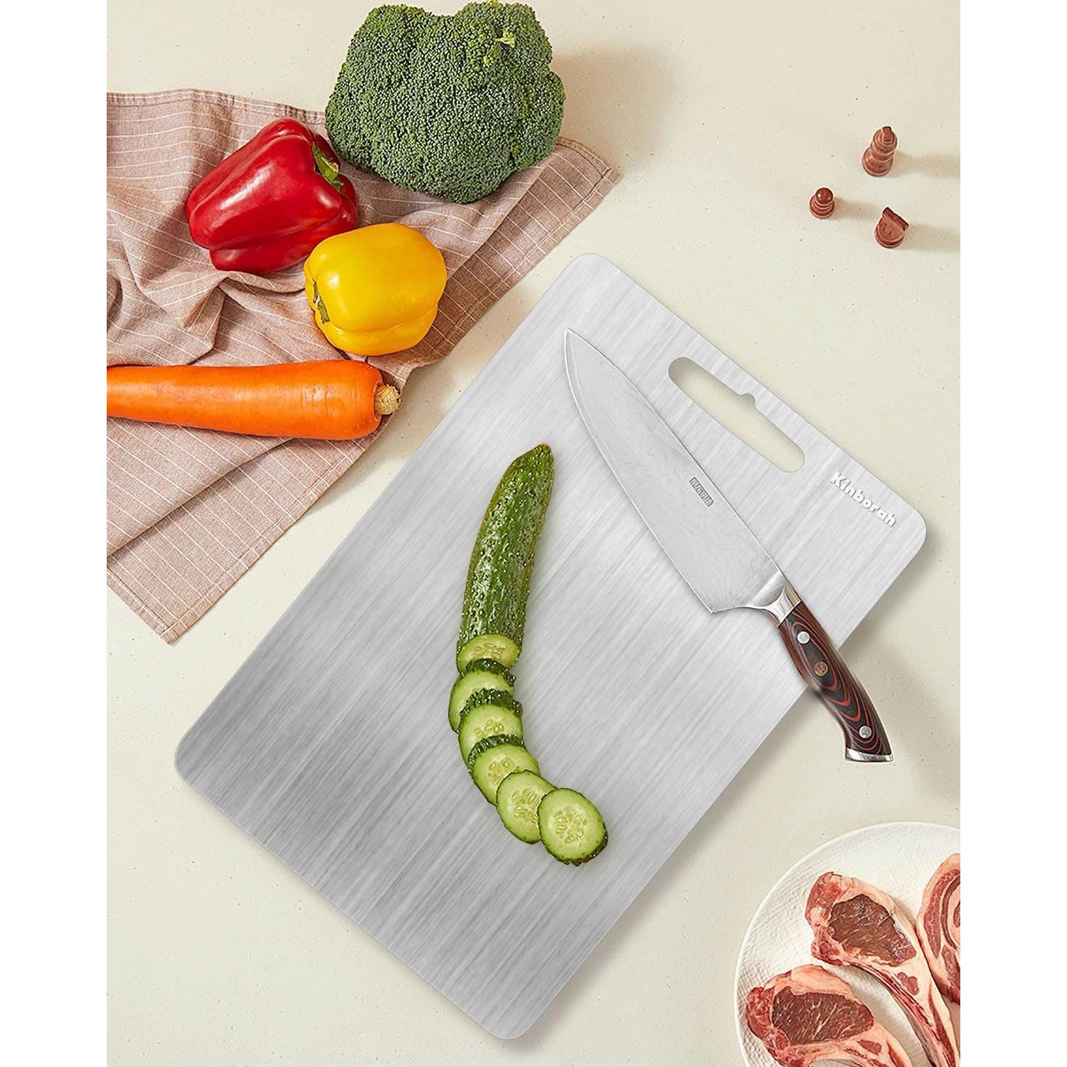 Tabla de Cortar de Titanio Kinborah 33.8x22.9cm Doble Cara