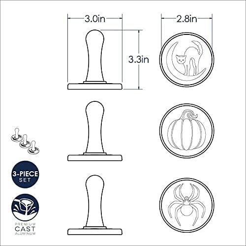 Set de 3 Sellos de Galletas Espeluznantes Nordic Ware 7.62 cm