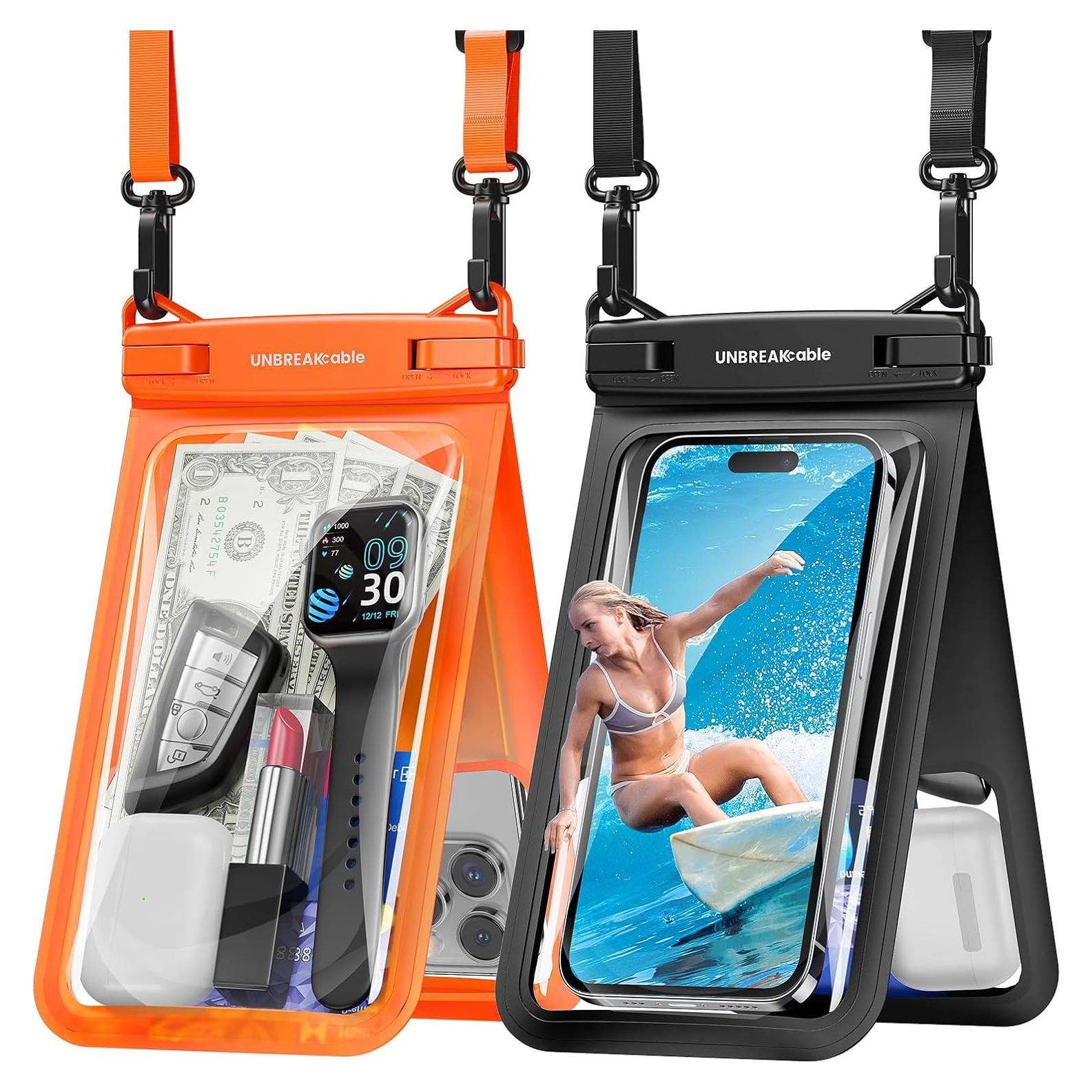 Funda Impermeable UNBREAKcable IPX8 2-Pack para iPhone 15/16