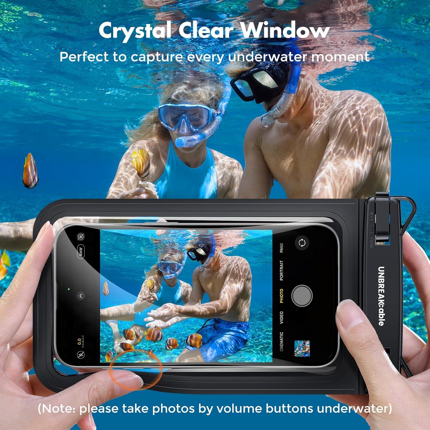 Funda Impermeable UNBREAKcable IPX8 2-Pack para iPhone 15/16