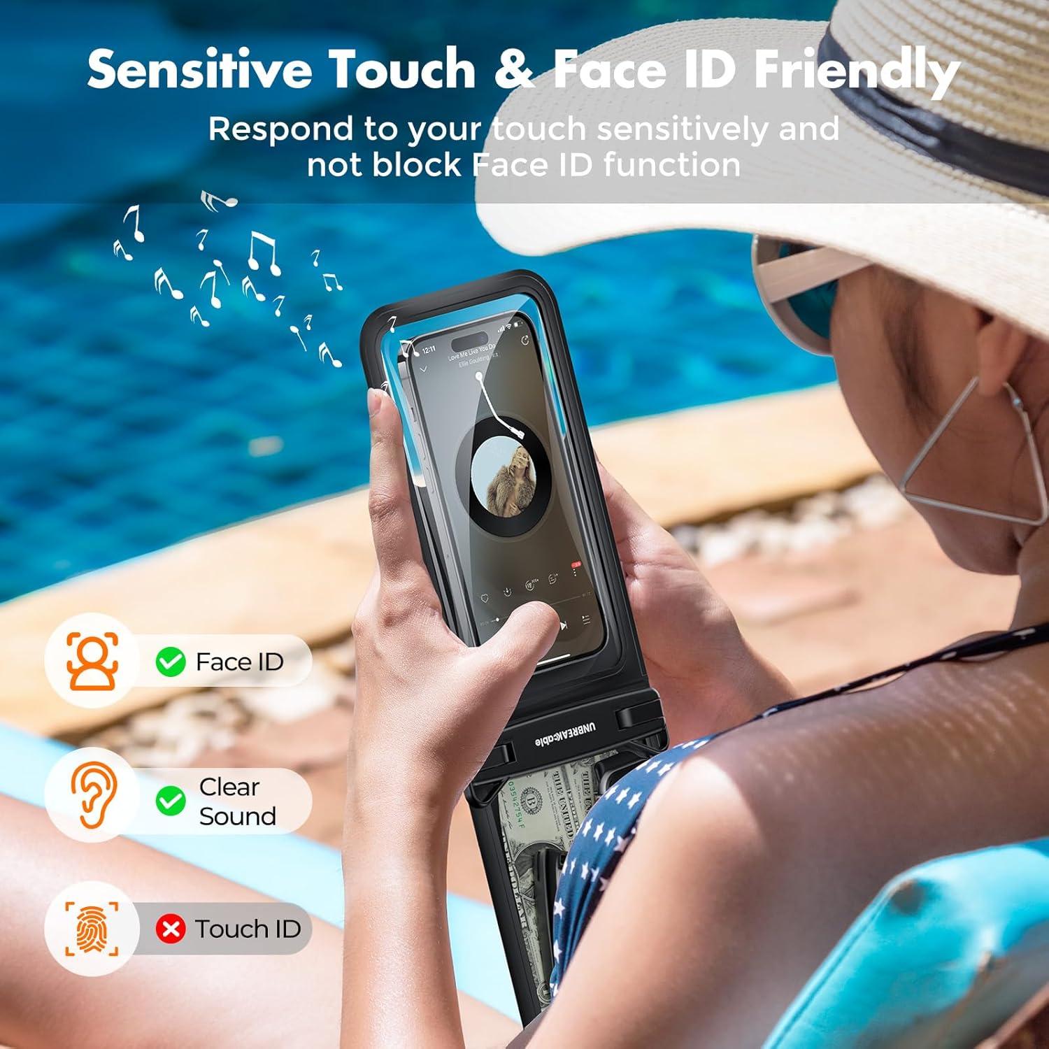 Funda Impermeable UNBREAKcable IPX8 2-Pack para iPhone 15/16