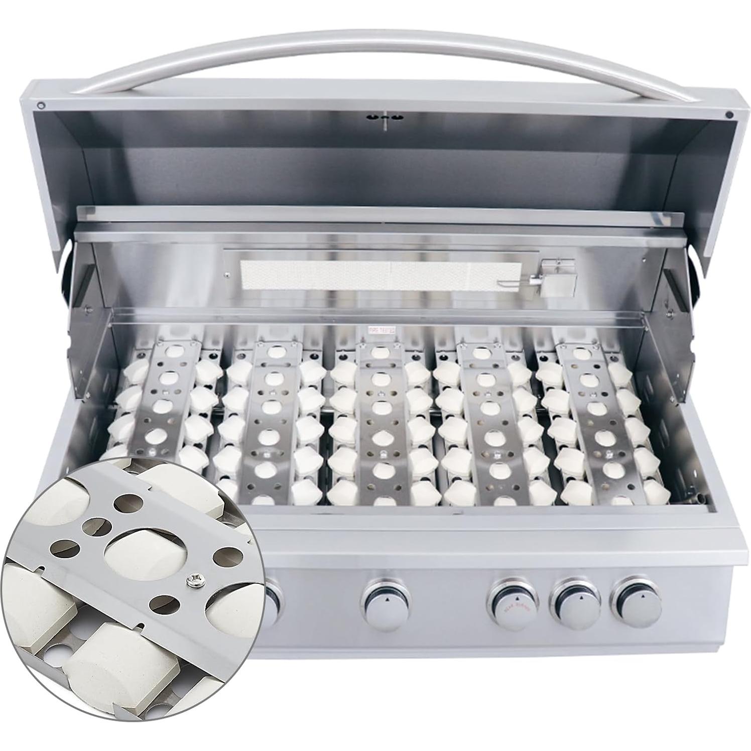 Bandeja de Briquetas Oklagarden 4PCS 16x16.5cm para Parrilla