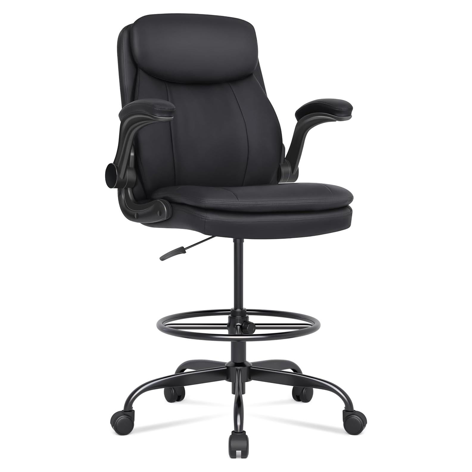 Silla de Dibujo Misolant Alta de Oficina con Reposabrazos Plegables