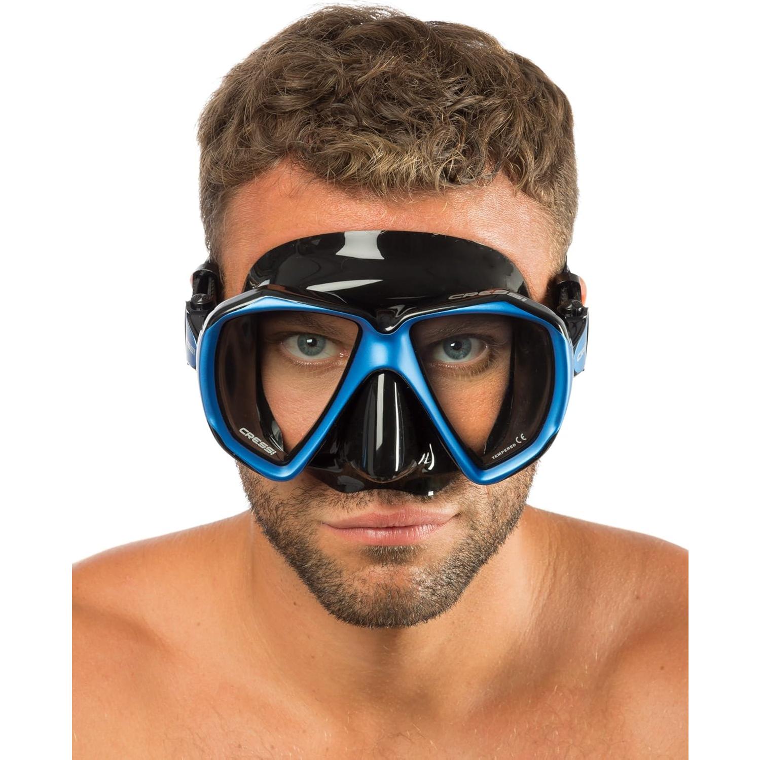 Cressi Máscara de Buceo Liberty Duo Silicona 100% Ajustable