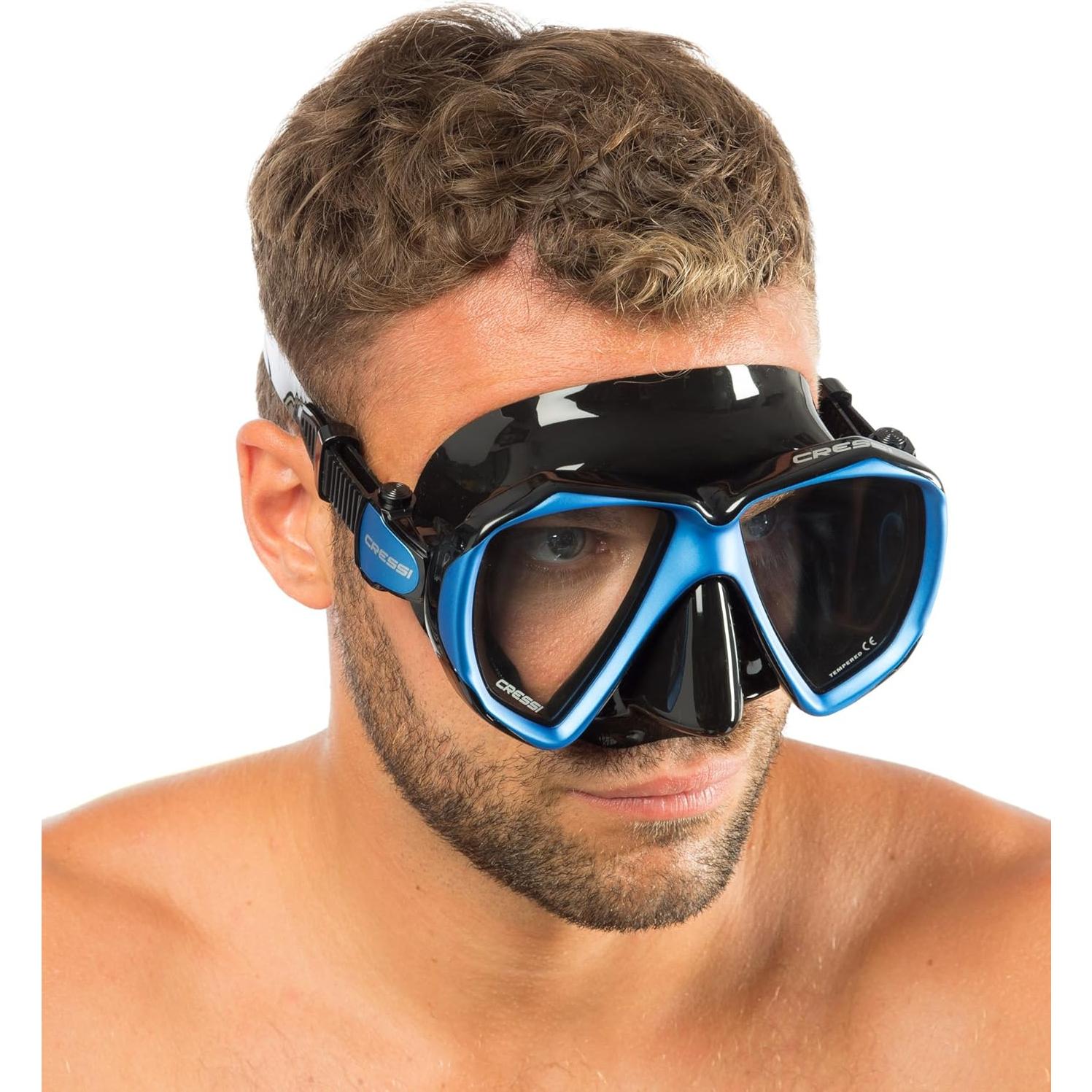 Cressi Máscara de Buceo Liberty Duo Silicona 100% Ajustable