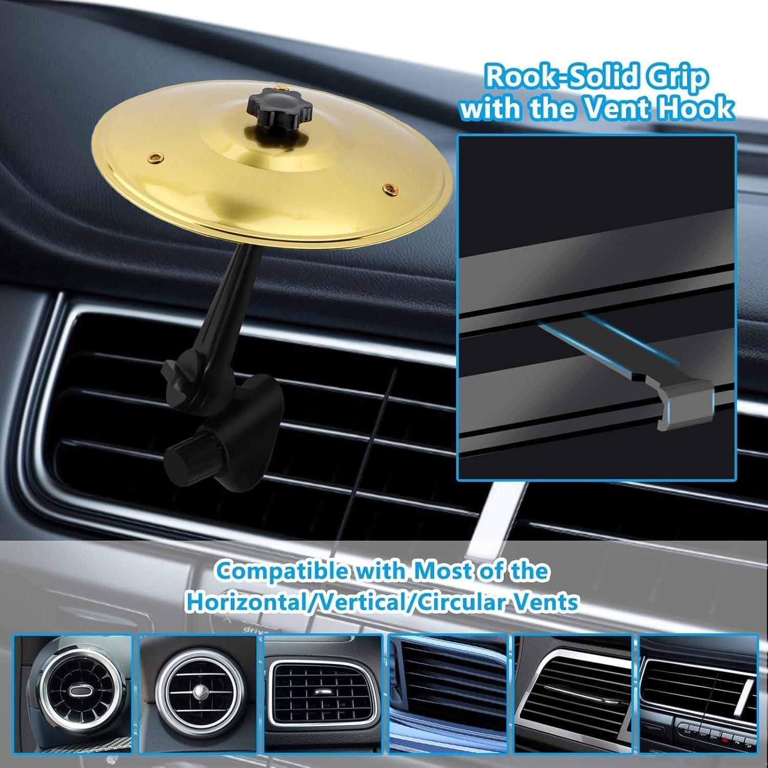 Mini Platillo de Tambor para Coche - Oro, Accesorios Musicales