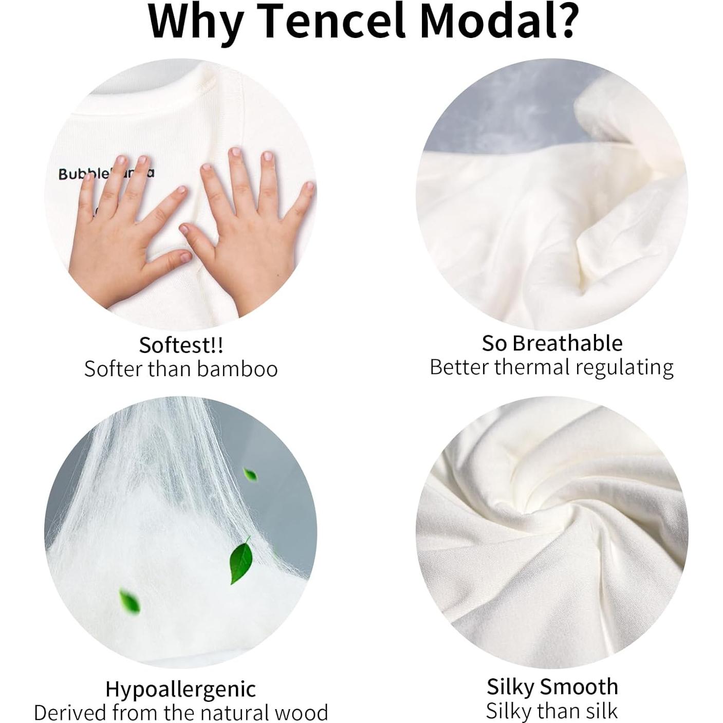 Saco de Sueño Modal BubblePanda 0-6 Meses 1.0 Tog Suave