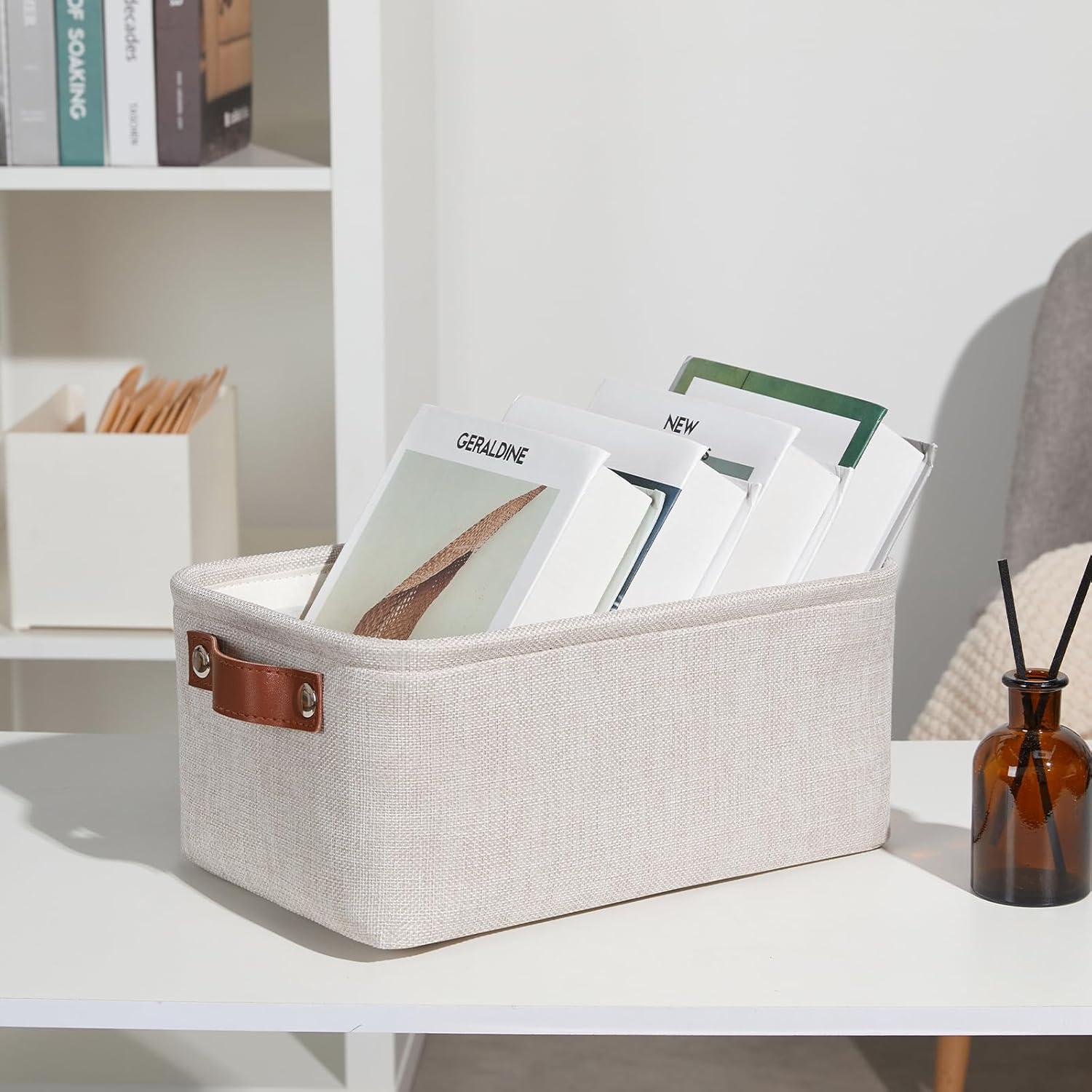 Canasta de Almacenamiento DULLEMELO Pequeña Beige 30x20 cm