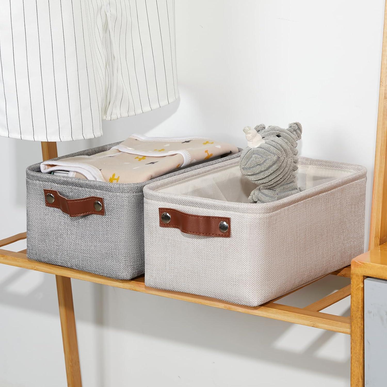 Canasta de Almacenamiento DULLEMELO Pequeña Beige 30x20 cm