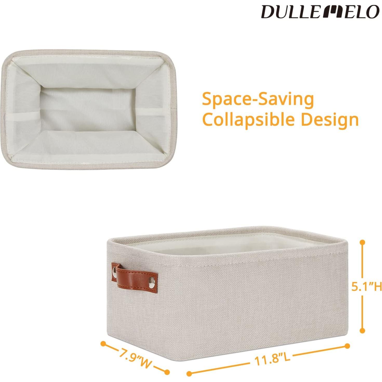 Canasta de Almacenamiento DULLEMELO Pequeña Beige 30x20 cm