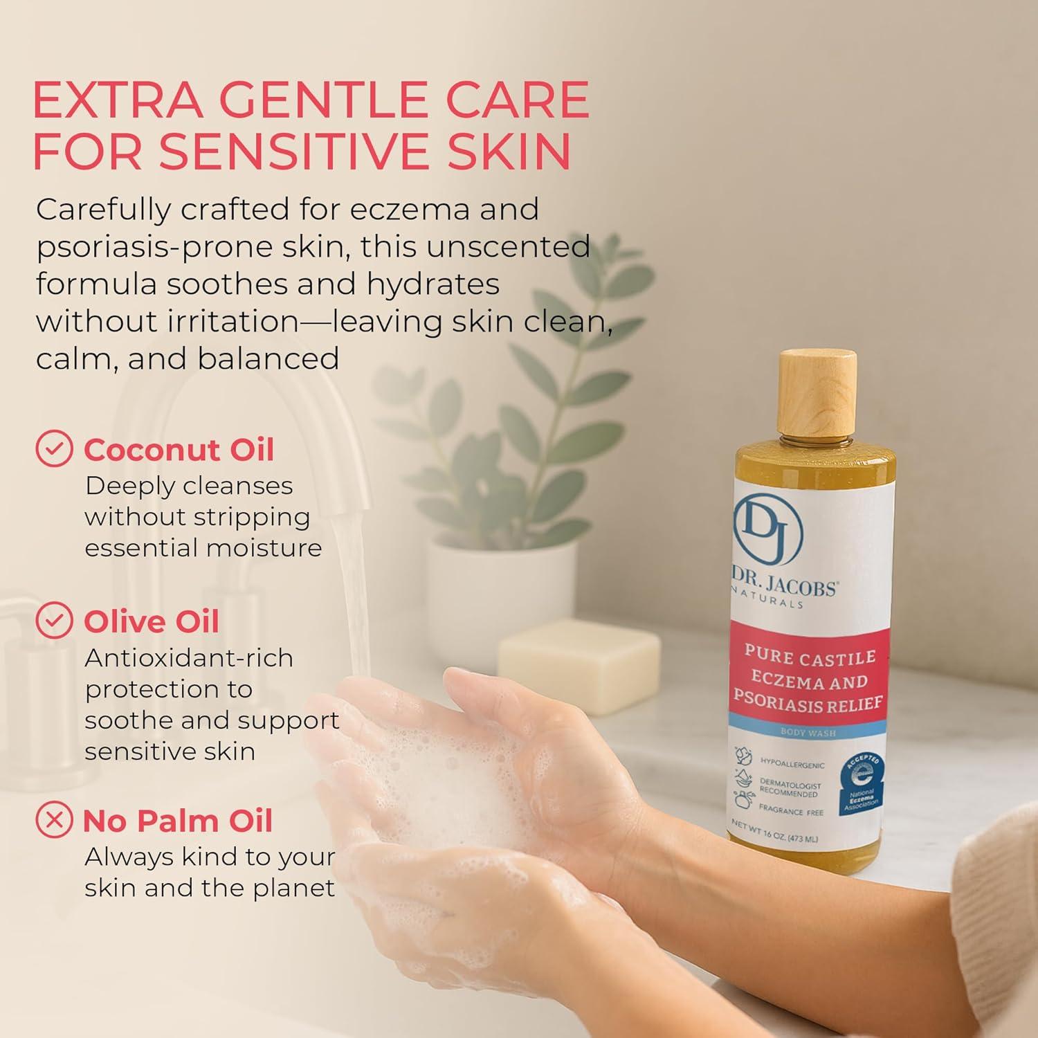 Jabón de Castilla Hipoalergénico Dr. Jacobs 473 ml Sin Fragancia