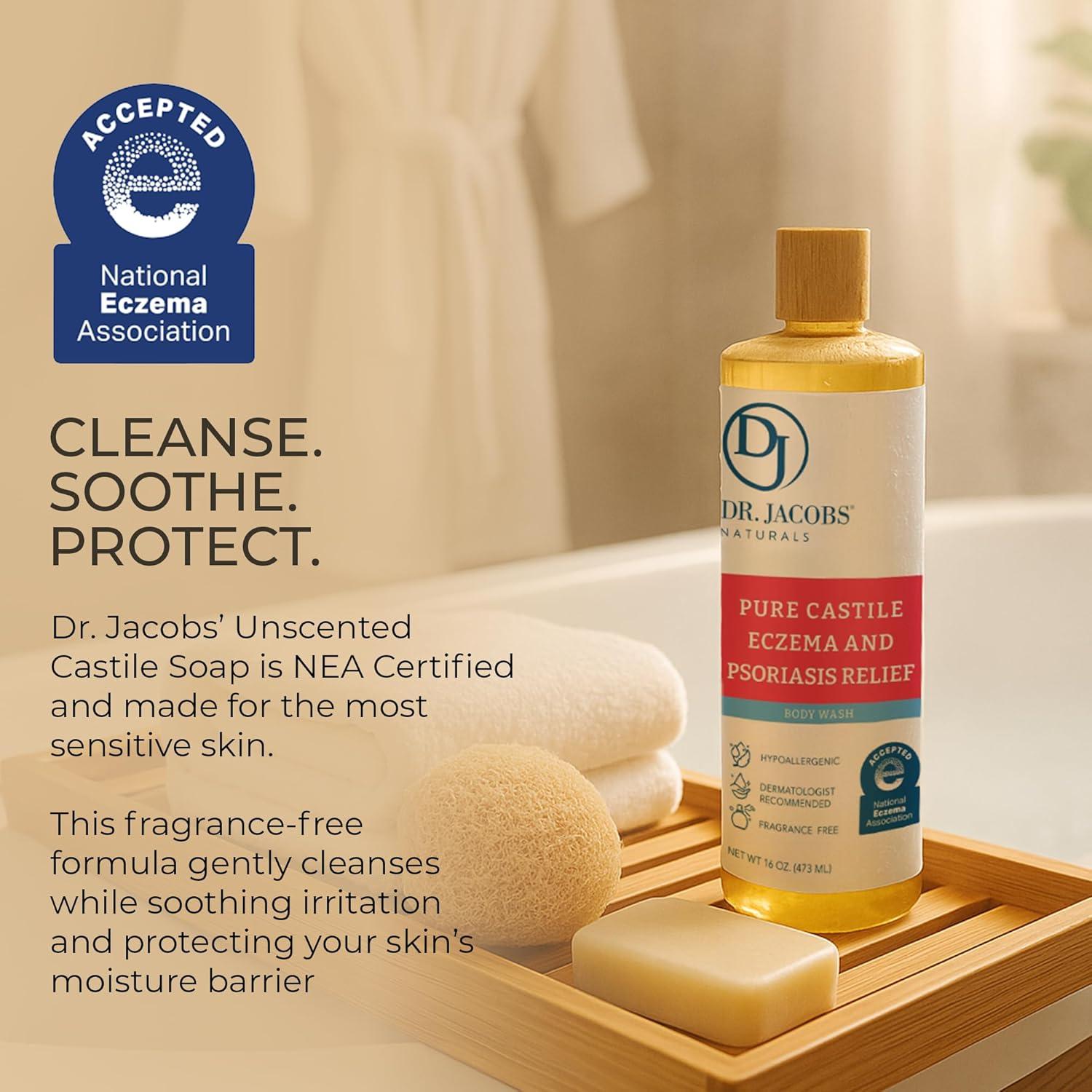 Jabón de Castilla Hipoalergénico Dr. Jacobs 473 ml Sin Fragancia