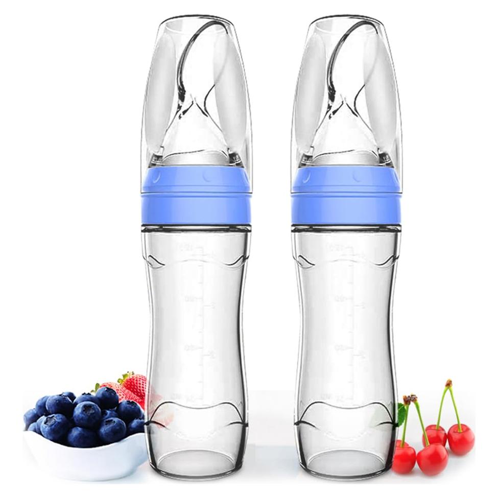 Matyz Botella Alimentadora de Silicona Exprimible 120ml Azul