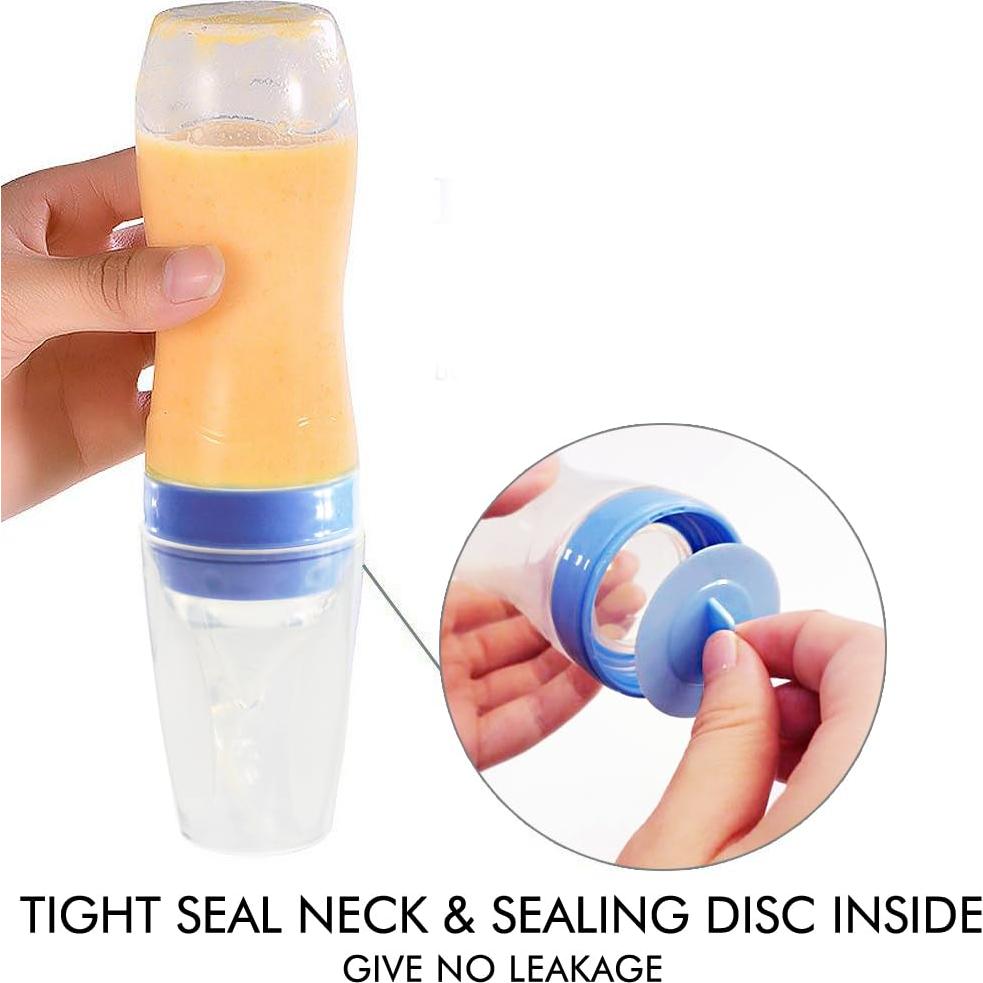 Matyz Botella Alimentadora de Silicona Exprimible 120ml Azul