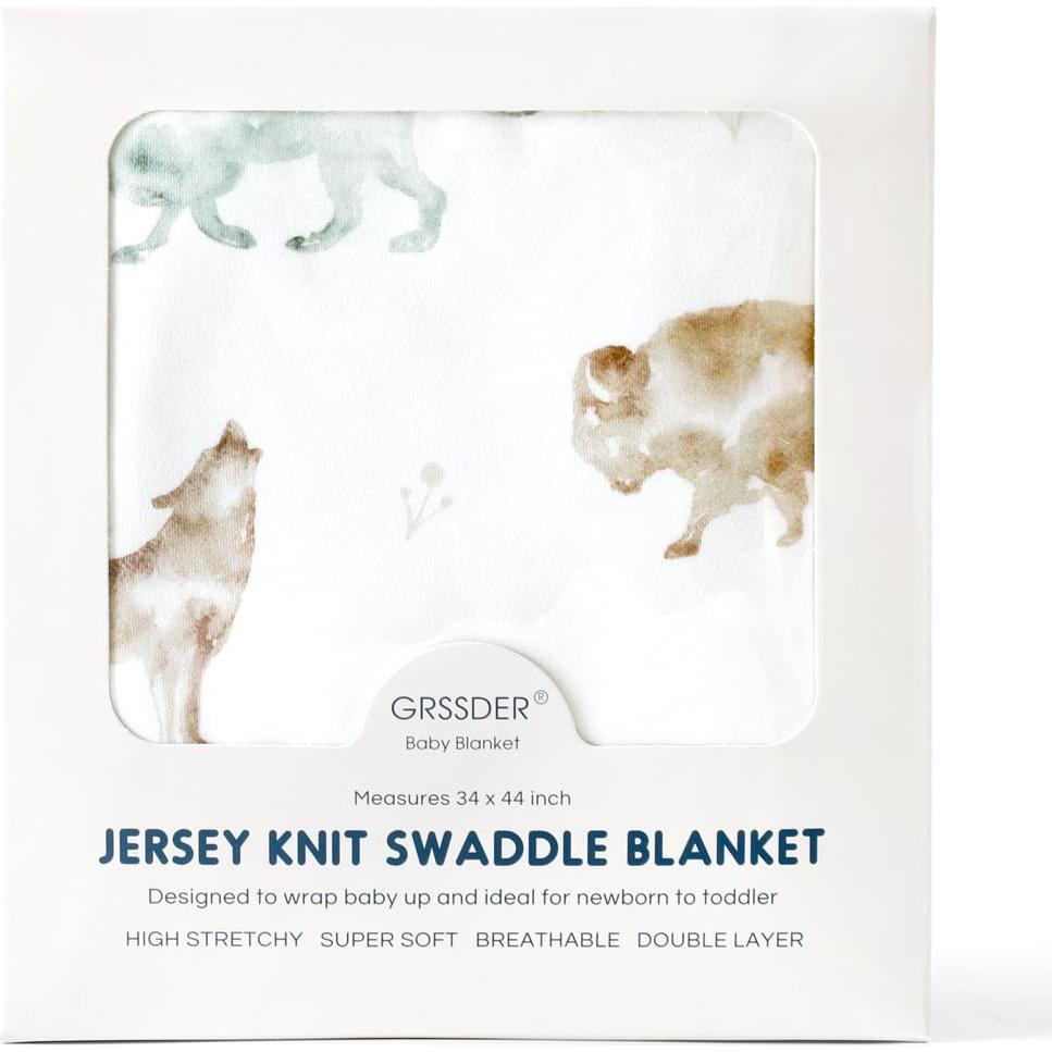 Manta para Bebés GRSSDER 86x112 cm Reversible Animal