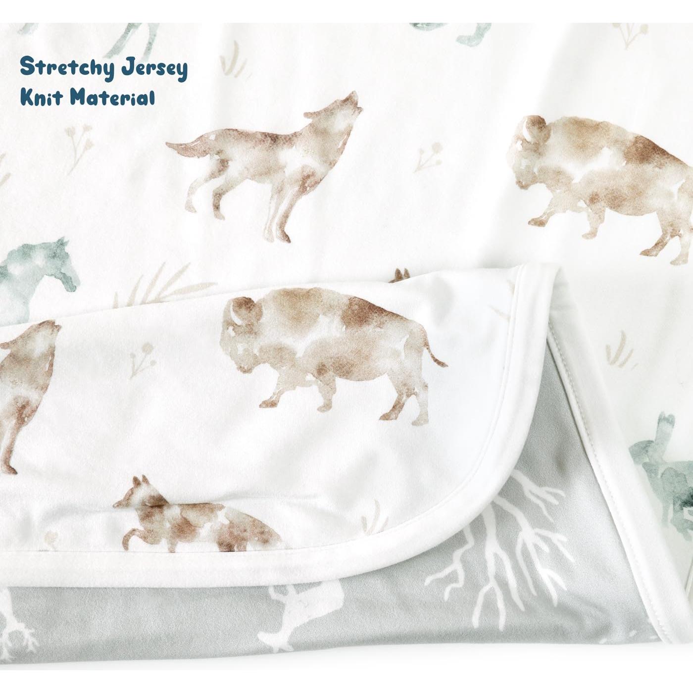 Manta para Bebés GRSSDER 86x112 cm Reversible Animal