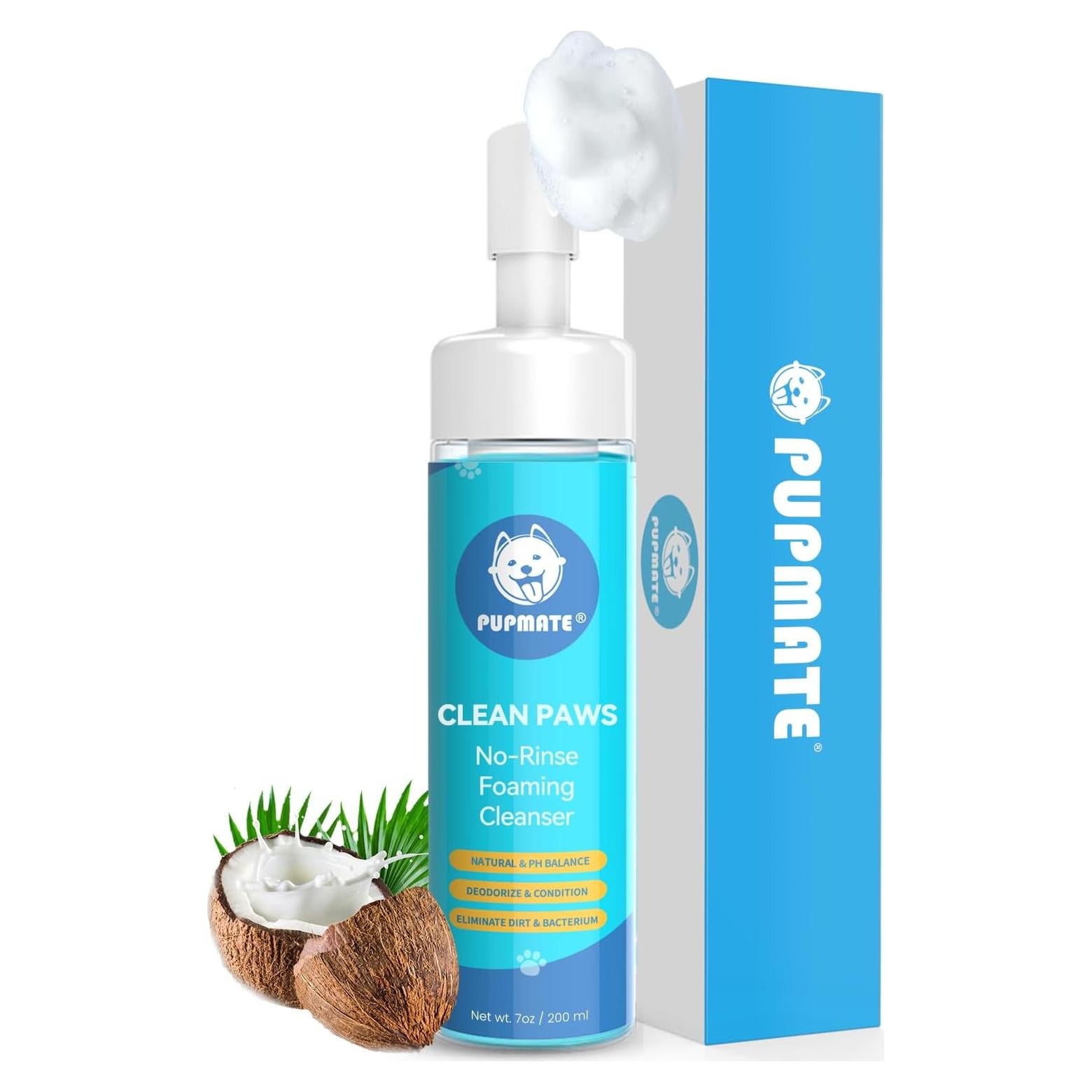 Limpiador de patas espumoso PUPMATE 207 ml hipoalergénico