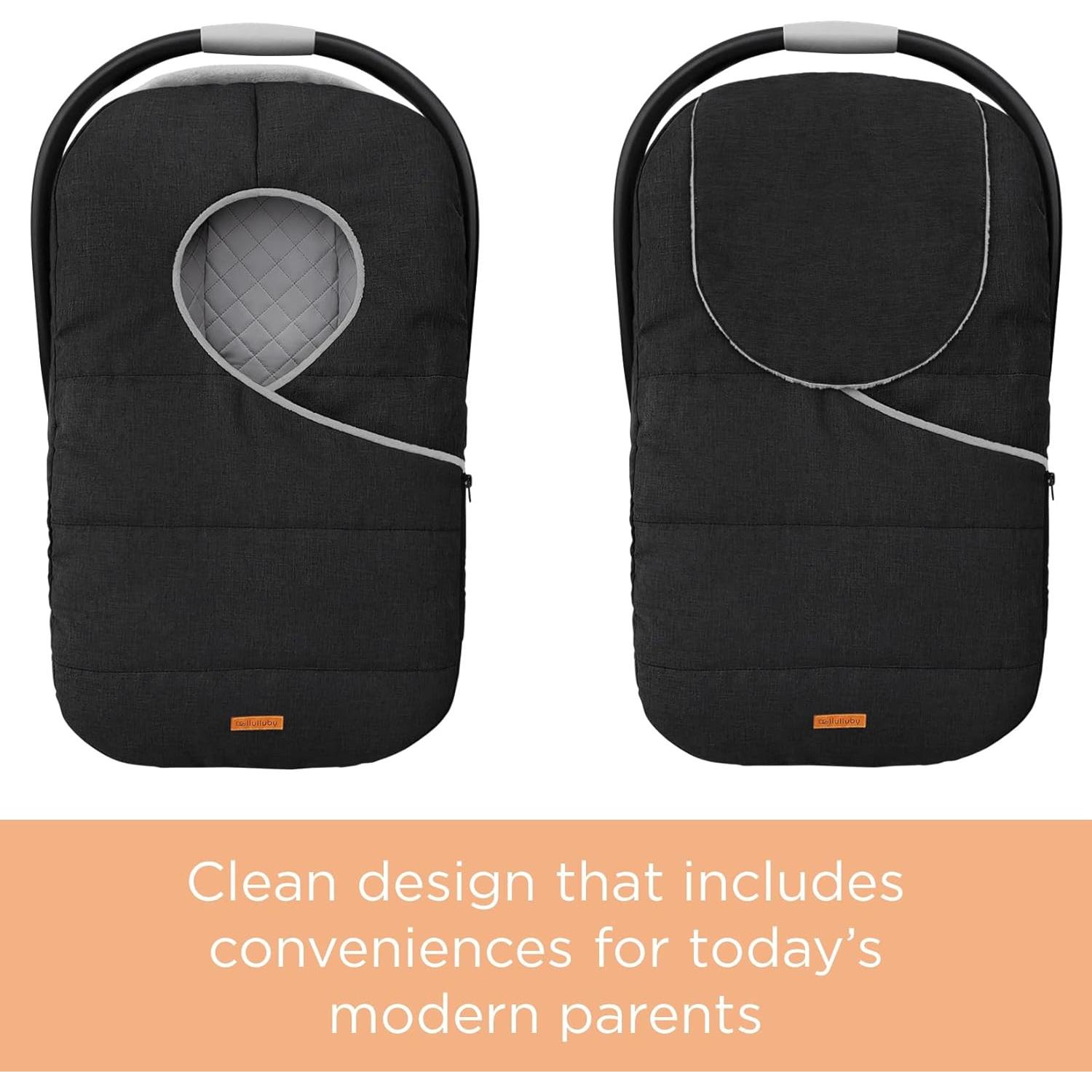 Funda de Asiento de Coche para Bebé Liuliuby Negra - Invierno