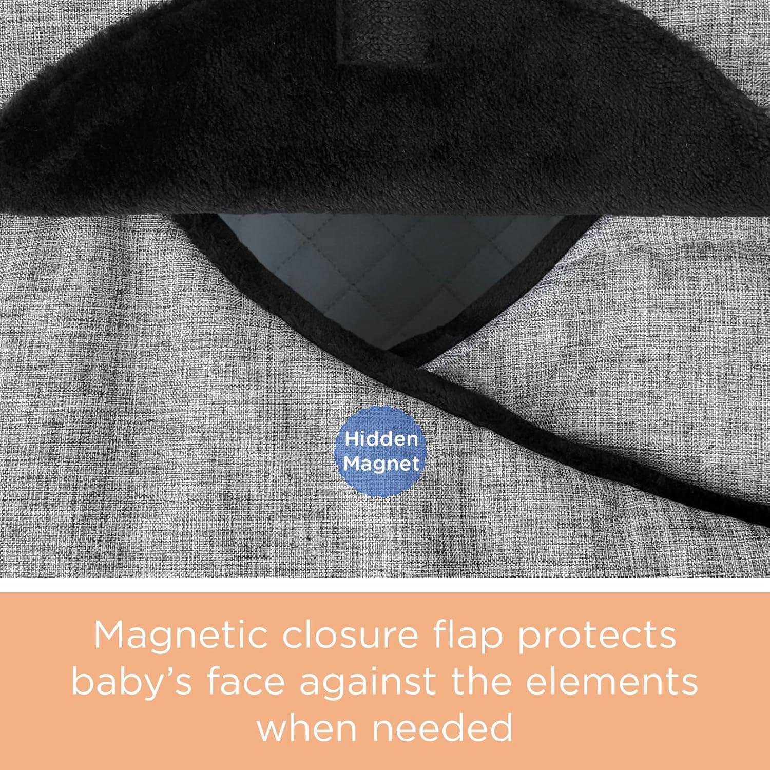 Funda de Asiento de Coche para Bebé Liuliuby Negra - Invierno