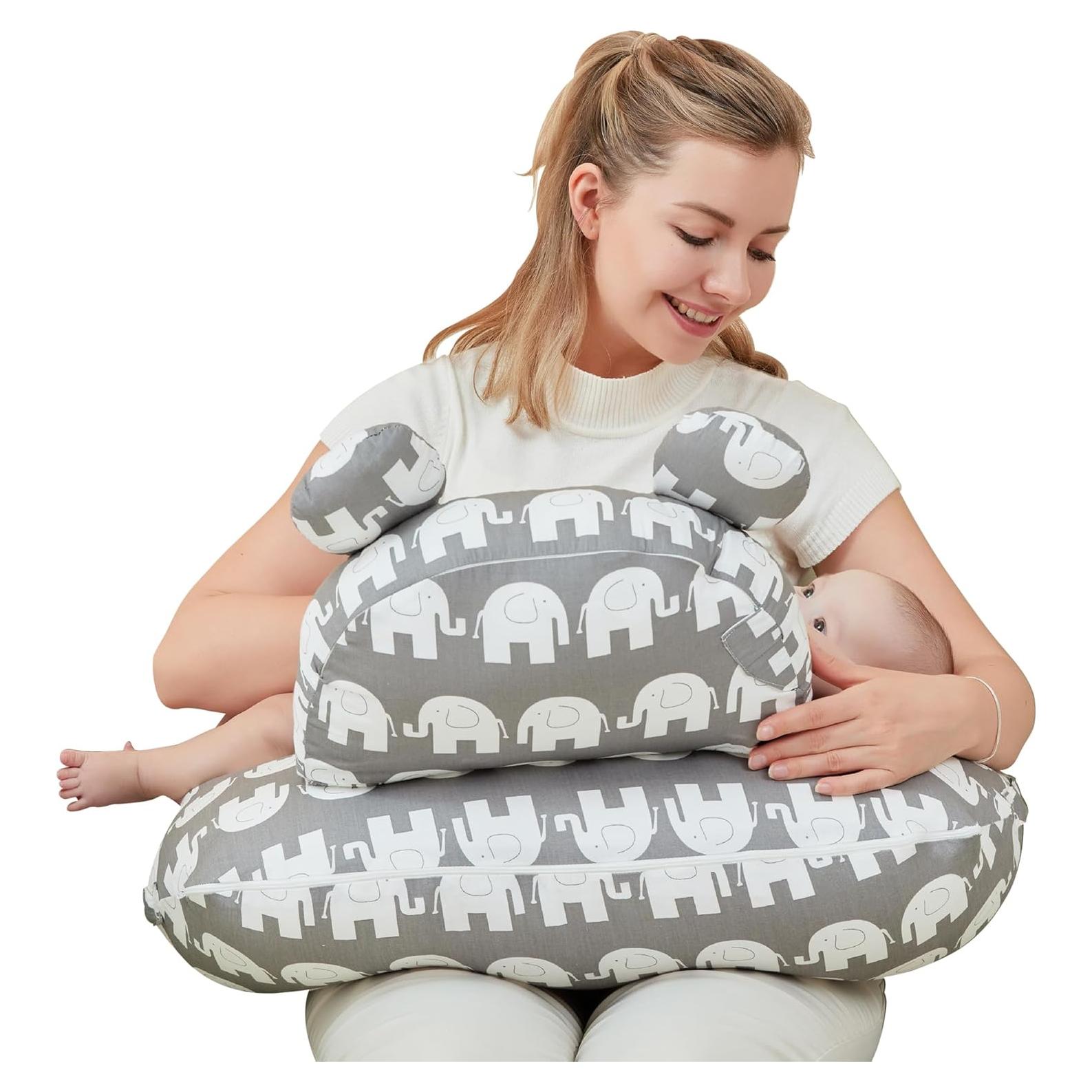 Almohada de Lactancia Lasoftan Elefante Ajustable 60x71cm