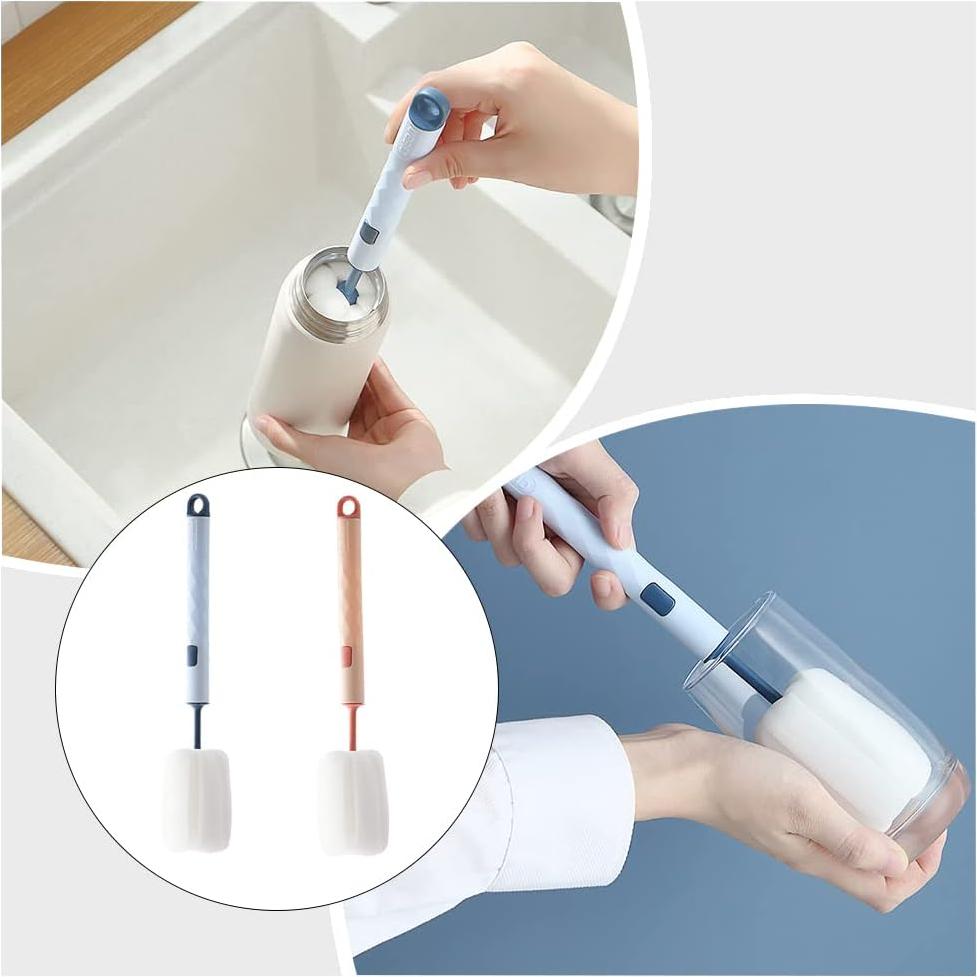 Esponja para Botellas YidaSouko 2PCS con Mango Reemplazable