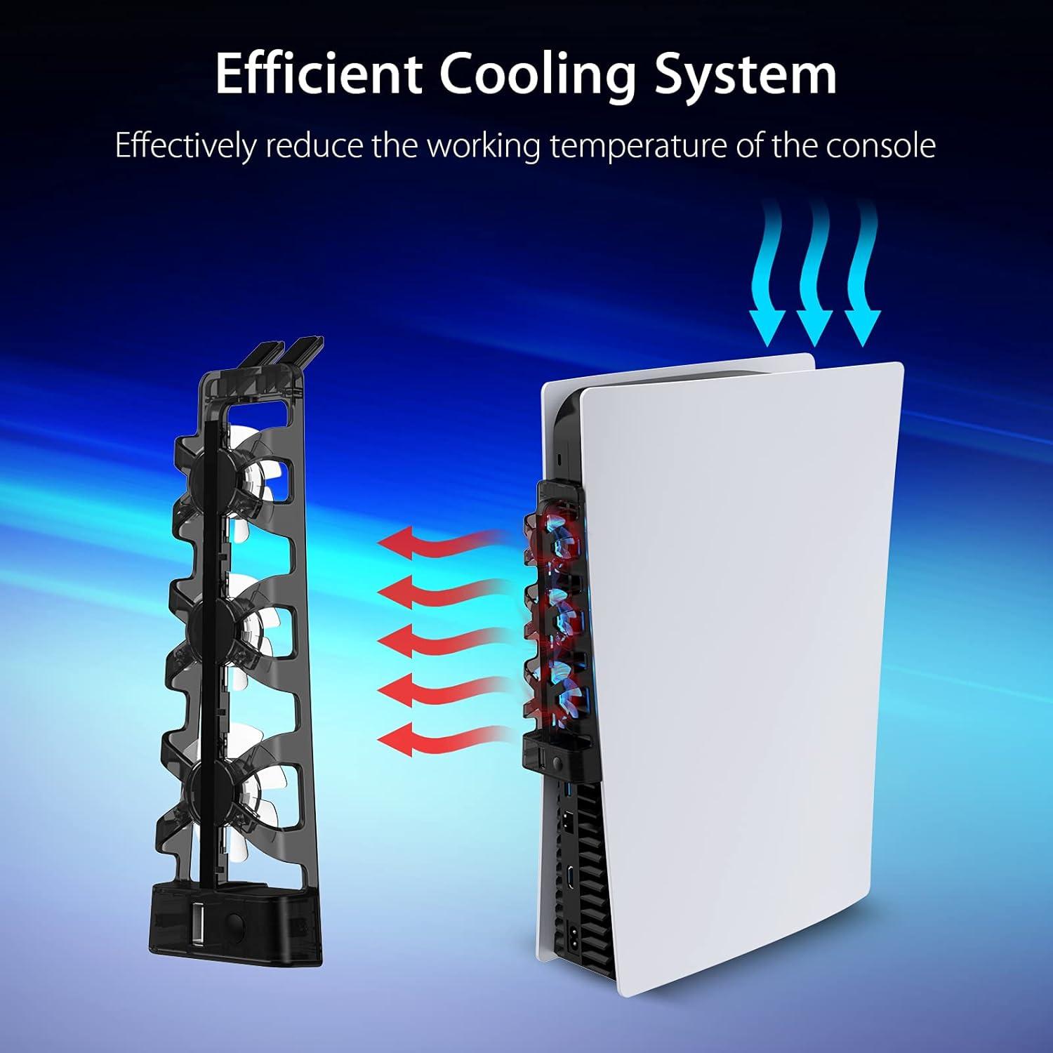 Ventilador de Enfriamiento NexiGo PS5 con Luz LED Azul