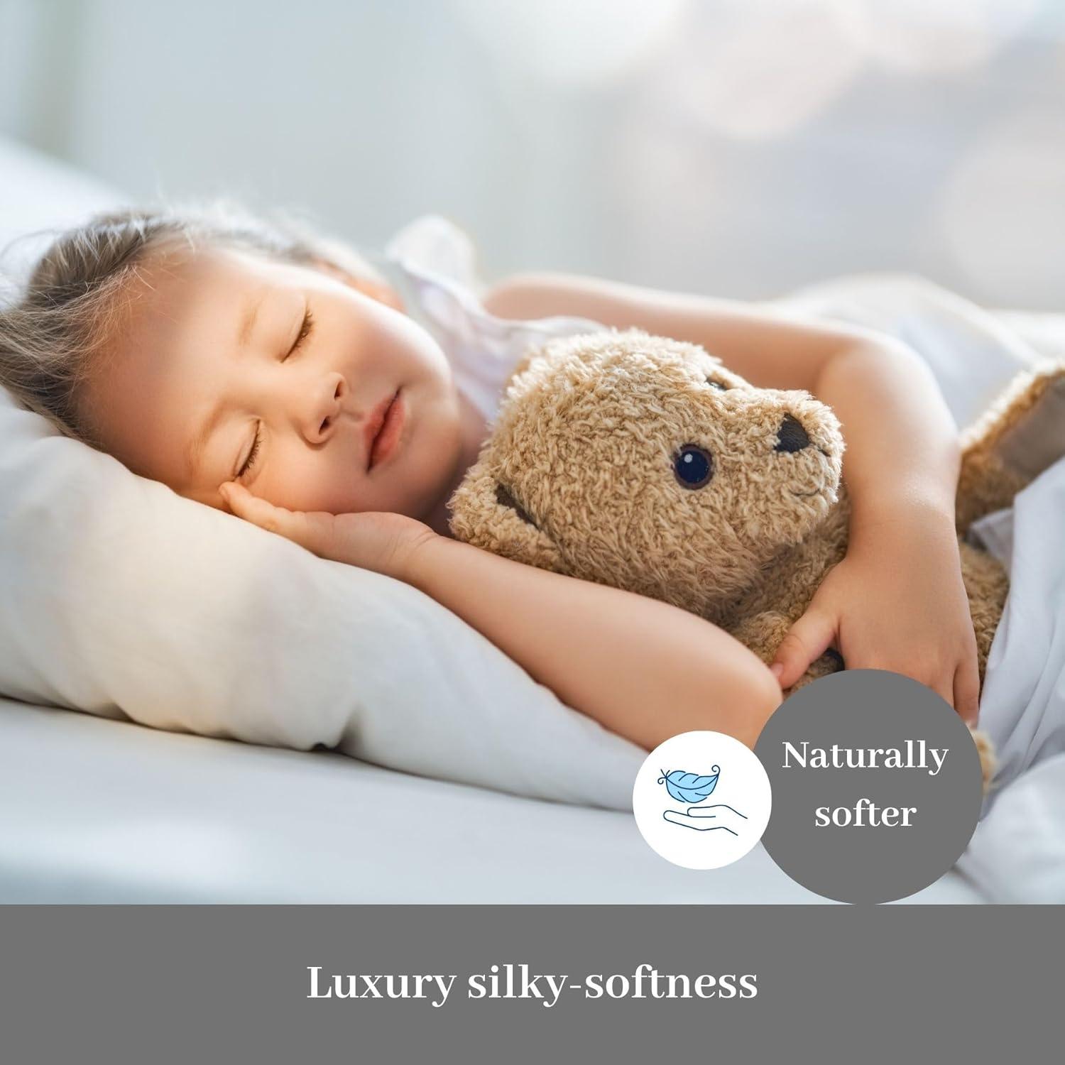 Juego de Sábanas Twin DreamFit Viscosa de Bambú Refrigerantes Azul