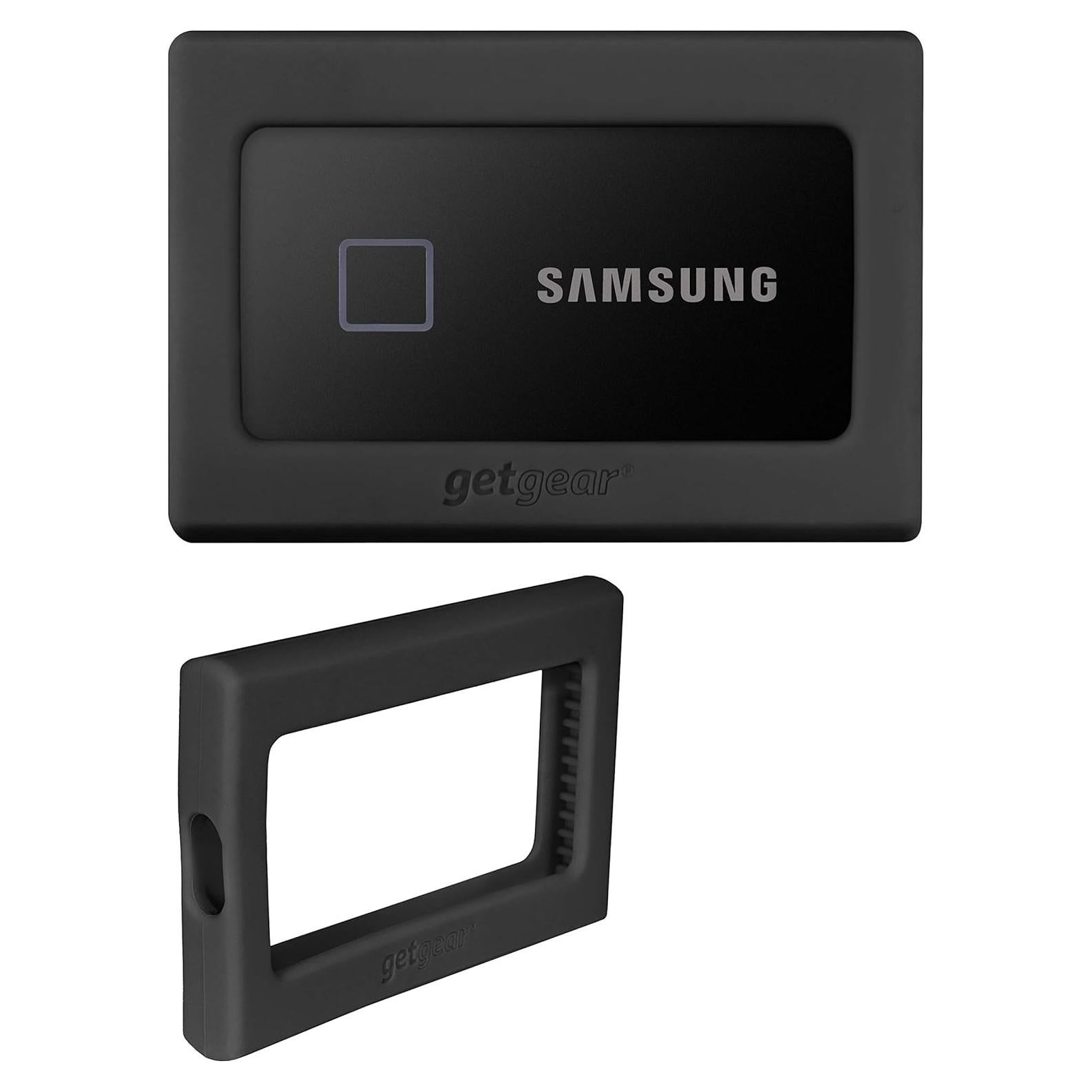 Bumper de Silicona GETGEAR para SSD Samsung T7 - Negro