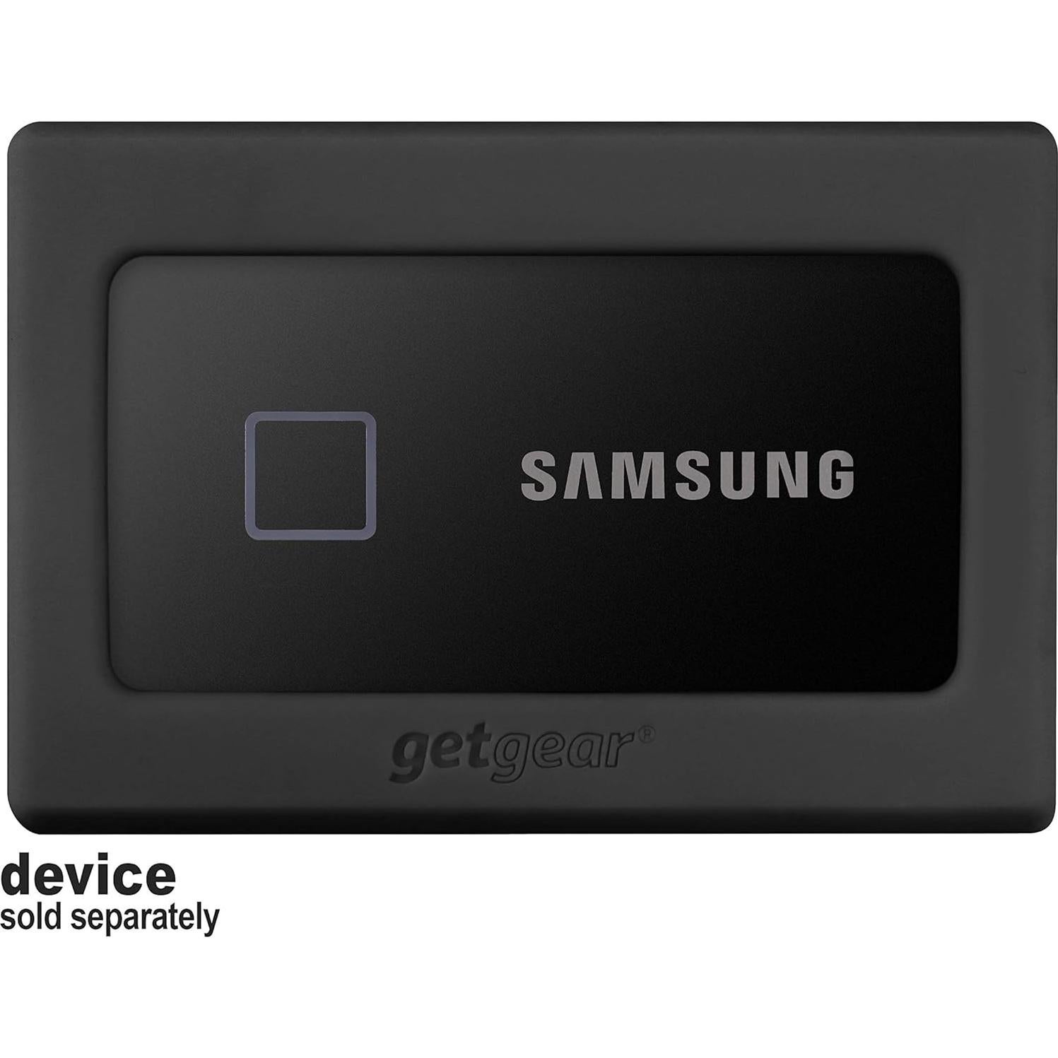 Bumper de Silicona GETGEAR para SSD Samsung T7 - Negro