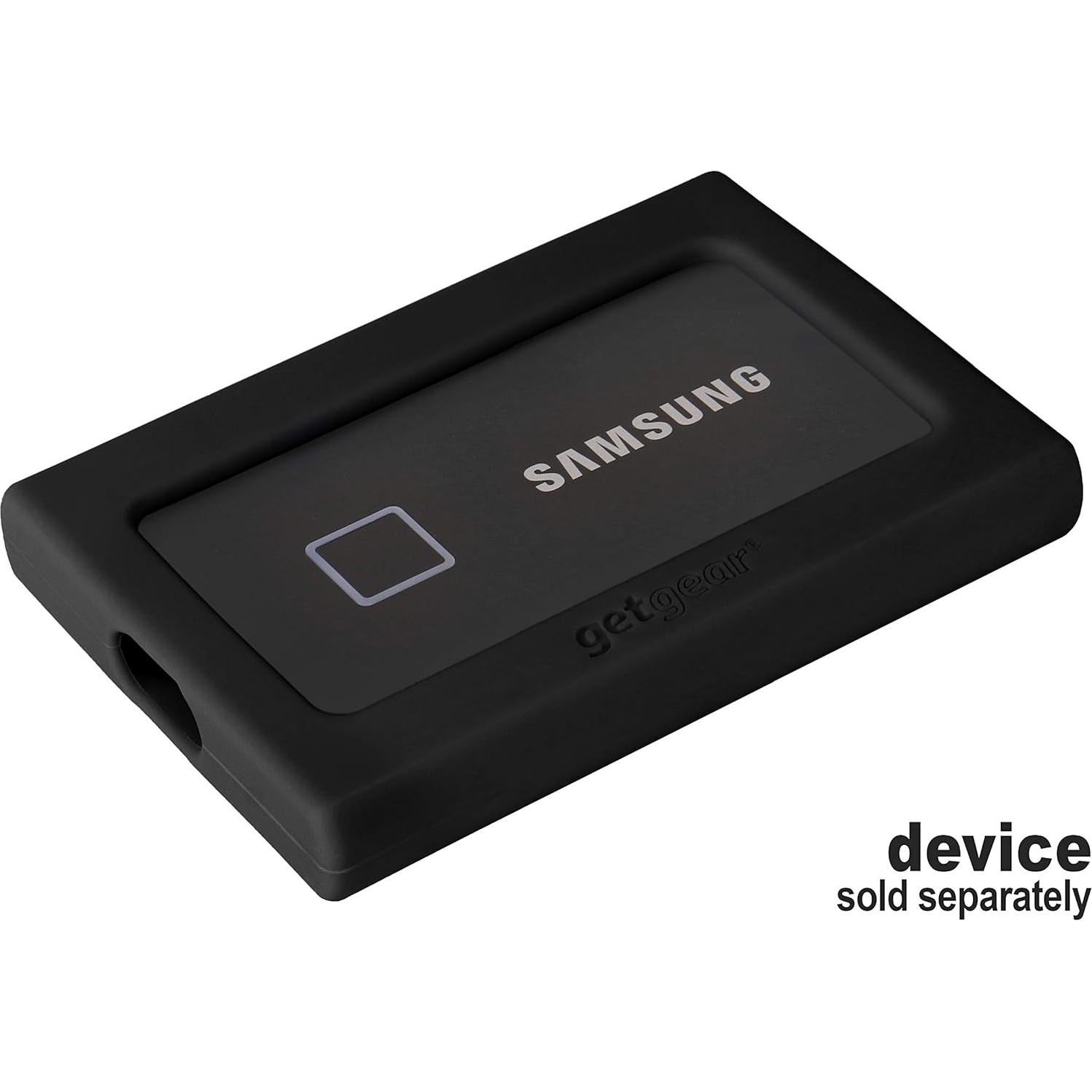 Bumper de Silicona GETGEAR para SSD Samsung T7 - Negro