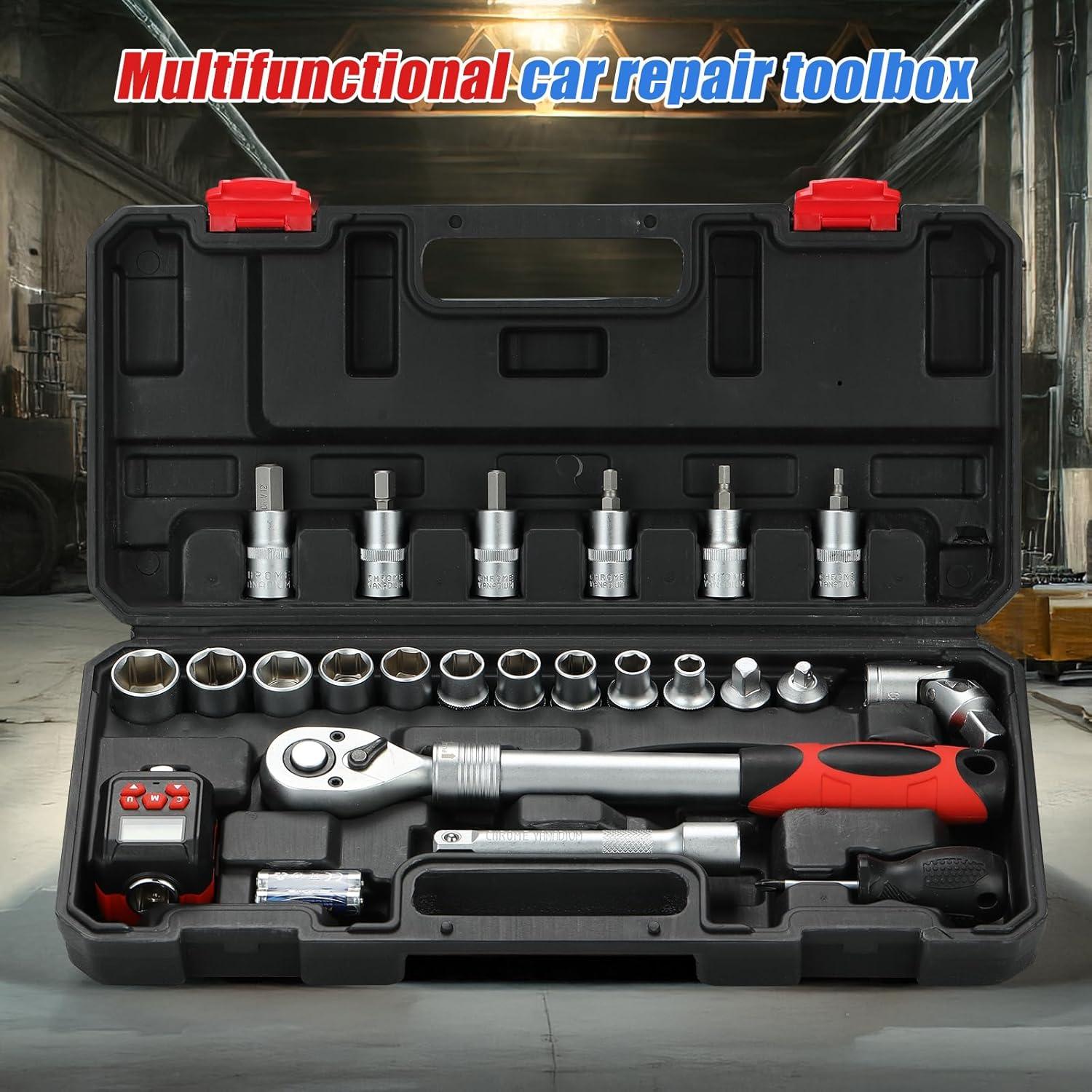 Juego de Adaptadores de Par Digital Yousnerc 10-200 Nm