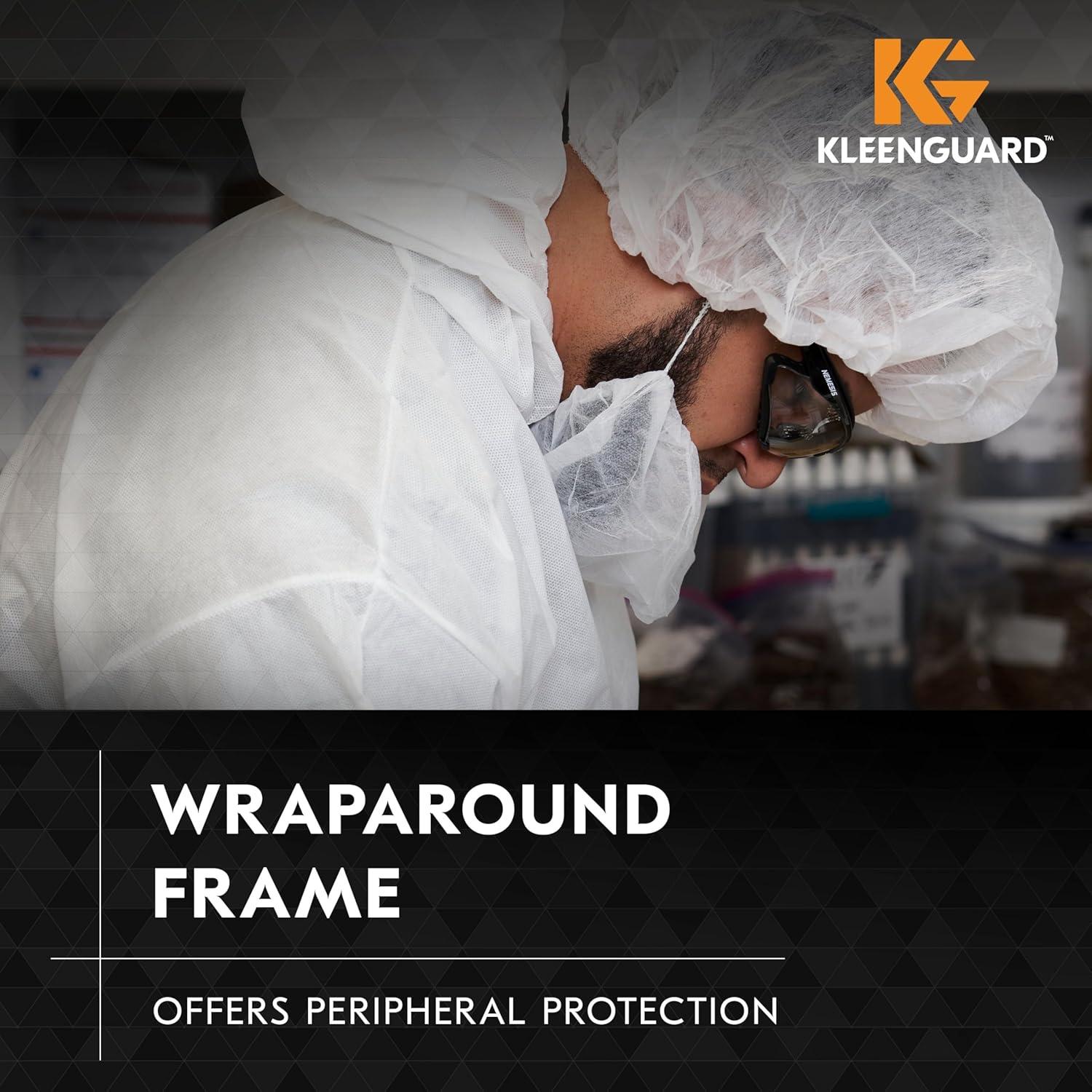 Gafas de Seguridad KleenGuard V30 Nemesis - 12 Pares, Lentes Claros