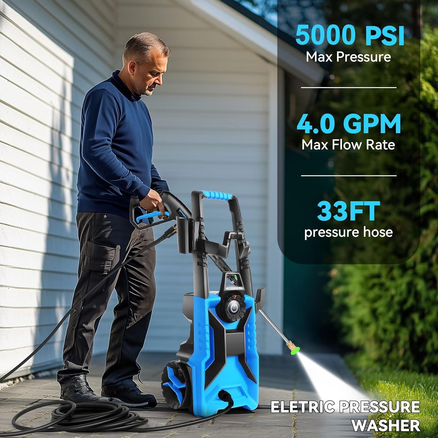 Lavadora a Presión Commowner 1800W 5000 PSI Ajustable 10m