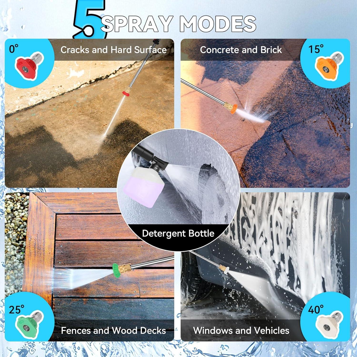 Lavadora a Presión Commowner 1800W 5000 PSI Ajustable 10m