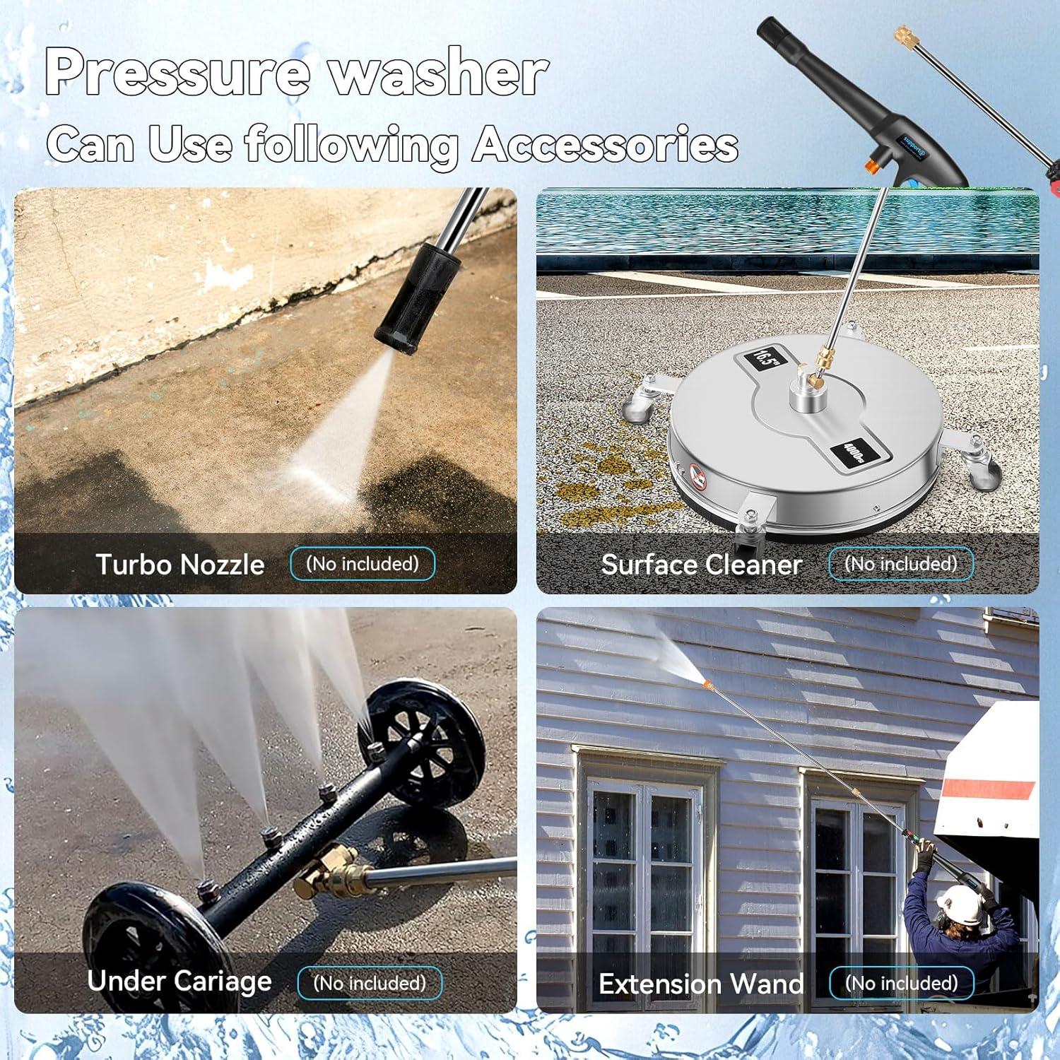 Lavadora a Presión Commowner 1800W 5000 PSI Ajustable 10m