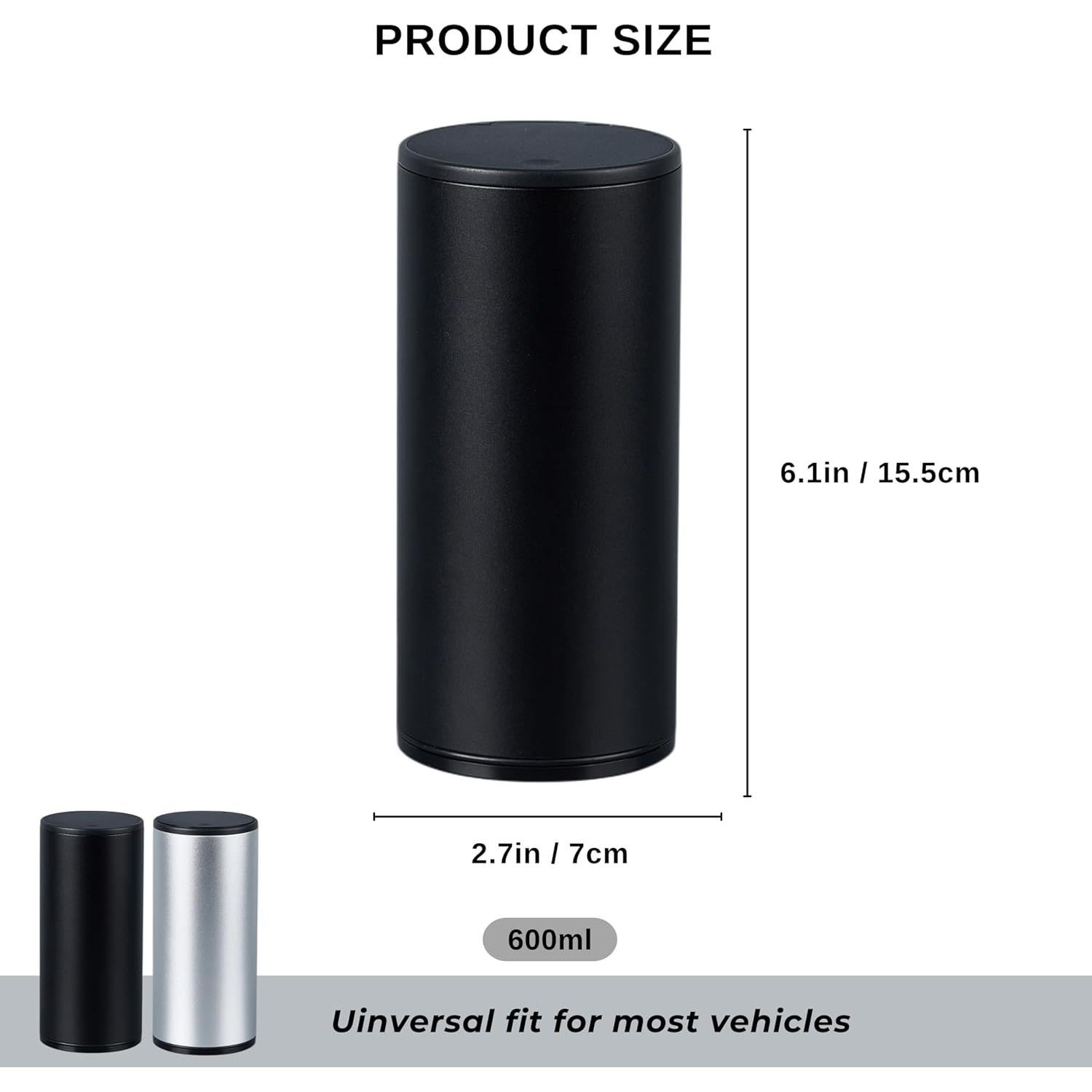 Basurero de Coche IRROMI Mini a Prueba de Fugas 6.99x15.49cm