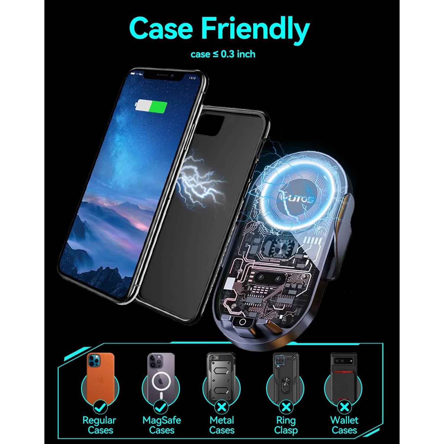 Soporte Cargador Inalámbrico para Automóvil Utos G2 15W