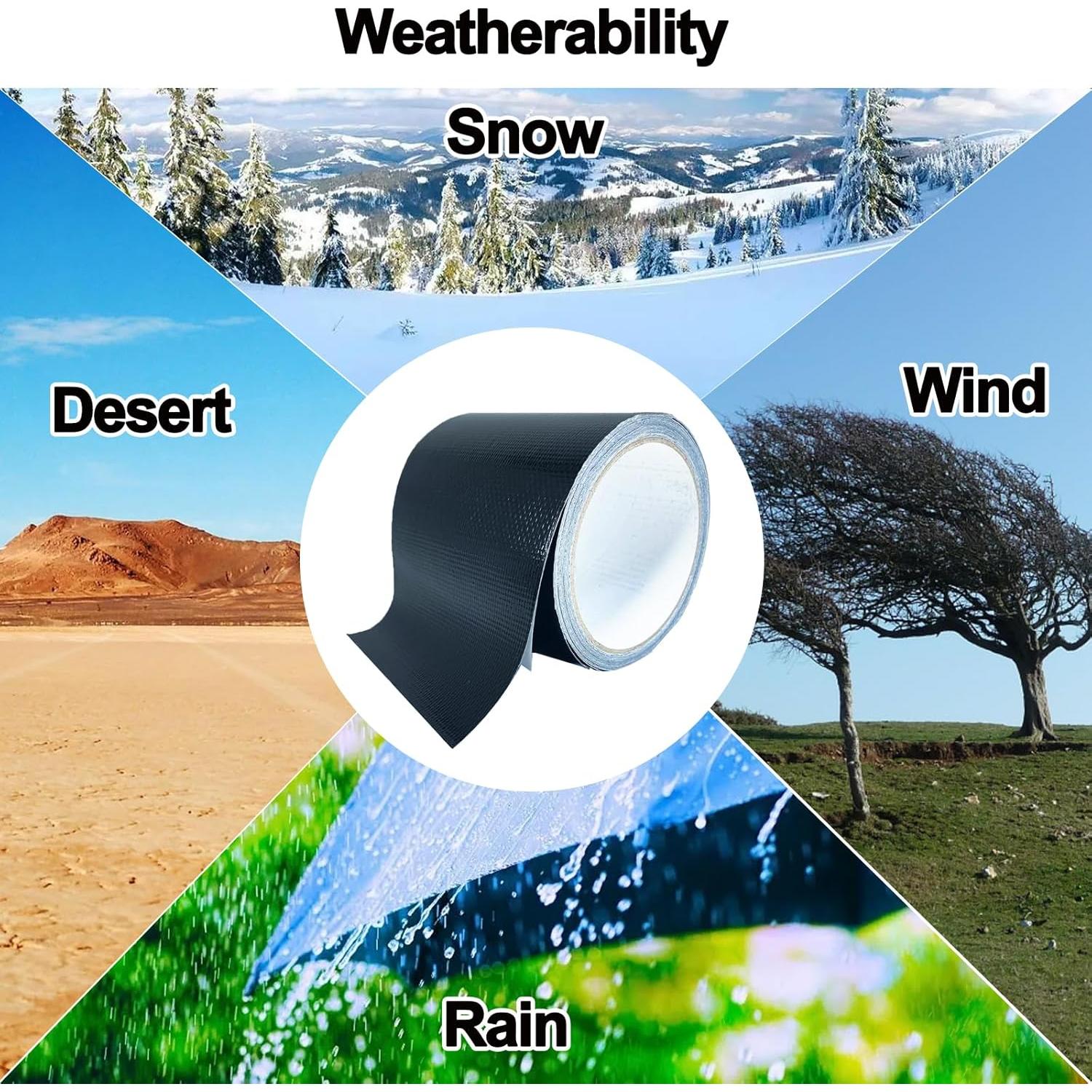 Cinta de Reparación Impermeable KAIHENG 10CM x 6.1M Negra