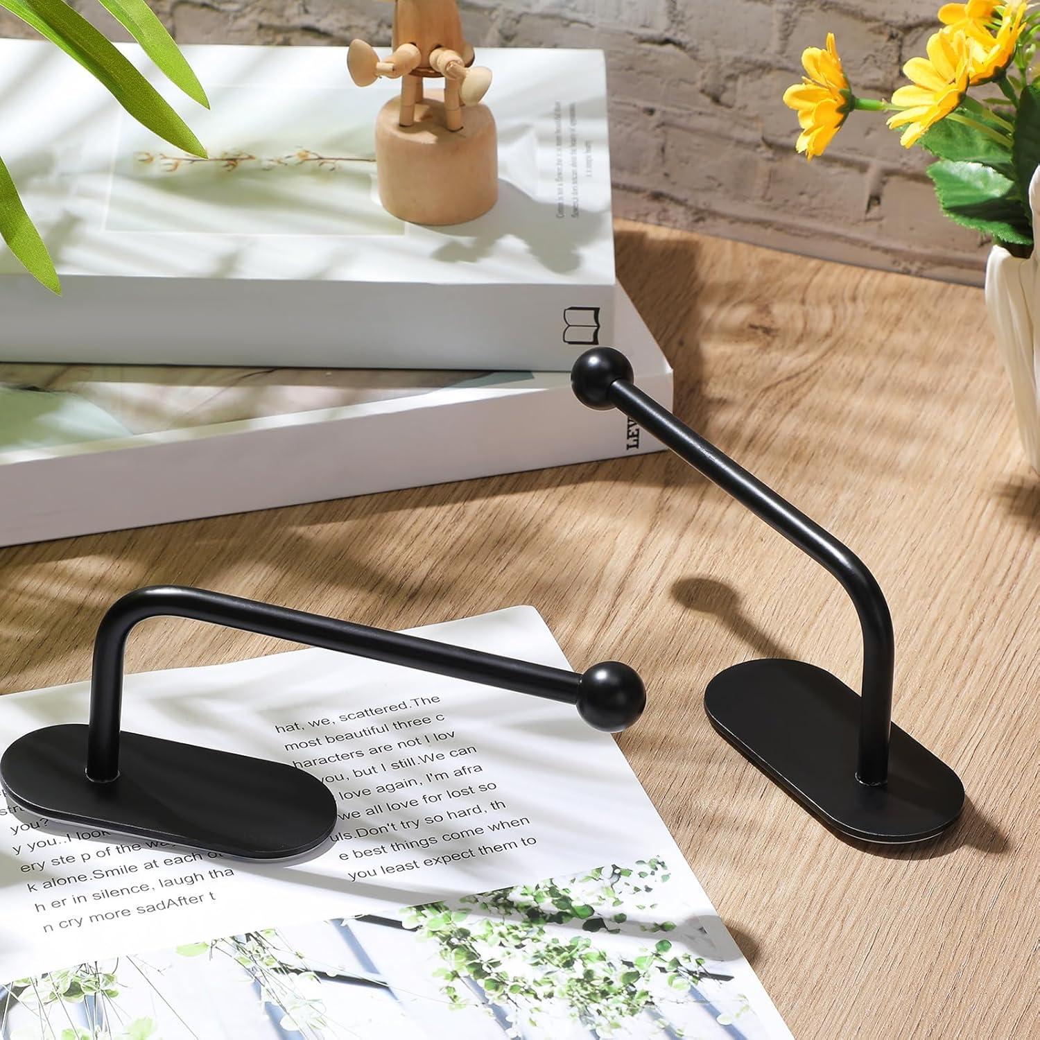 Soportes Adhesivos para Cortinas CroBlissful 2 Pcs Negro