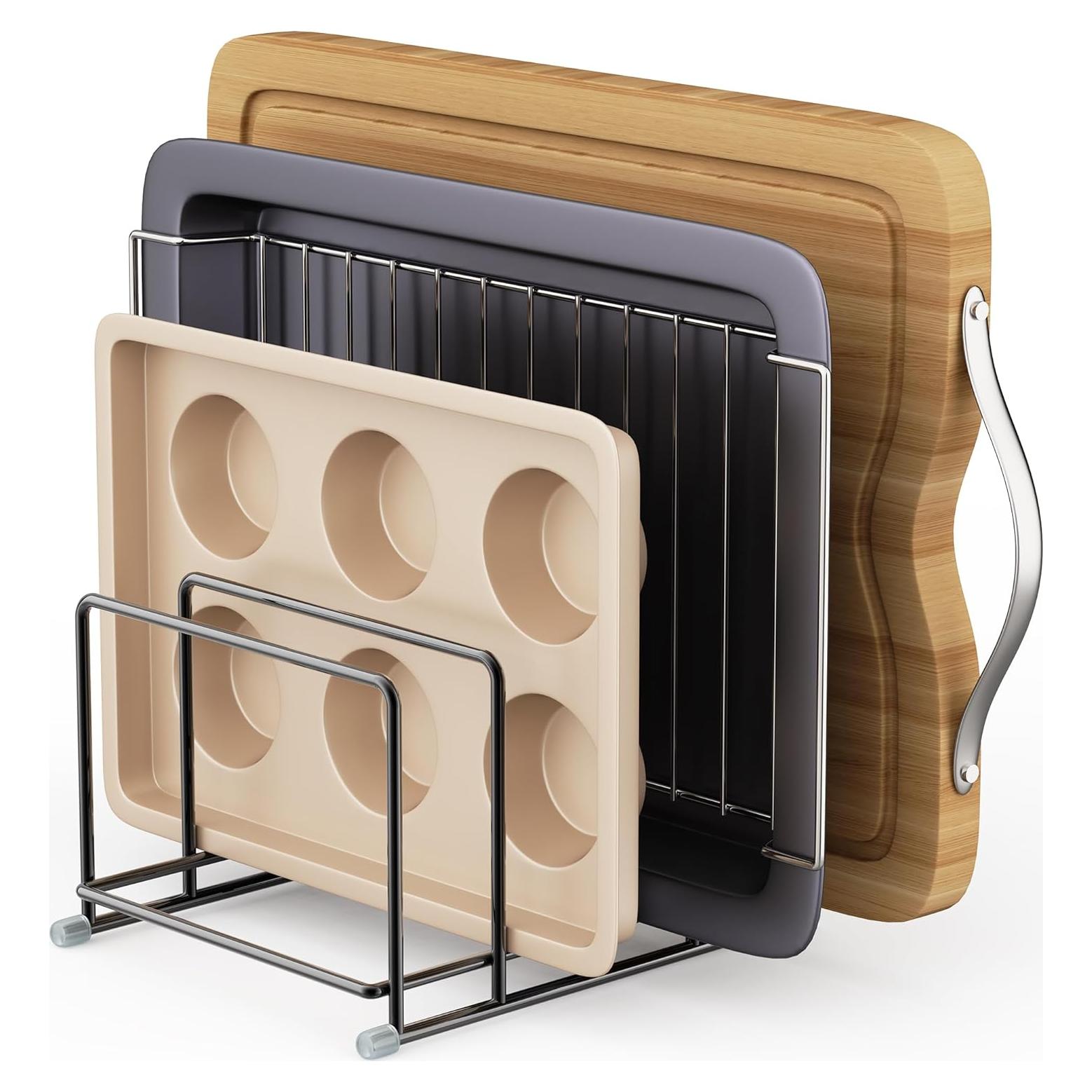 Organizador de Tablas de Cortar PLUVON Mediano 4 Ranuras